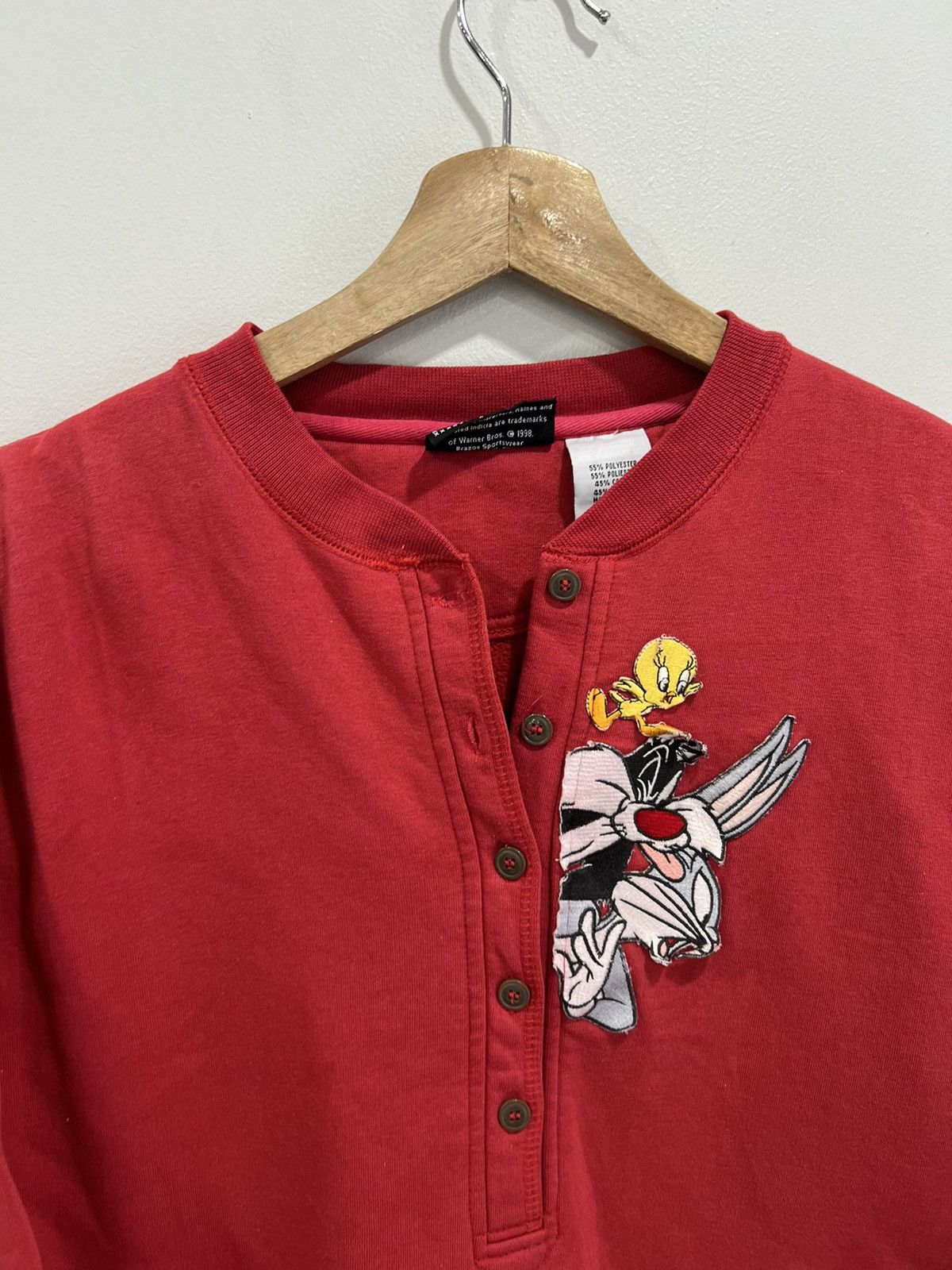 Vintage Vintage Womens Looney Tunes Tweety Sweater Size M / US 6-8 / IT 42-44 - 2 Thumbnail