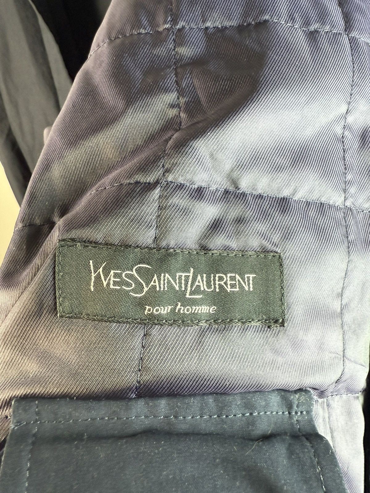Yves Saint Laurent YSL Trenchcoat Navy Soft YSL Coat Size US XL / EU 56 / 4 - 8 Thumbnail