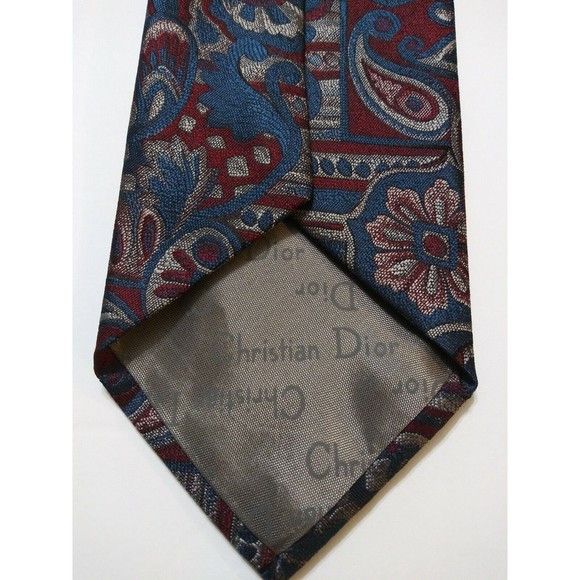 Christian Dior Monsieur CHRISTIAN DIOR MEN'S NEW 95%POLYESTER TIE WIDTH: 3 5/8" Size ONE SIZE - 3 Thumbnail