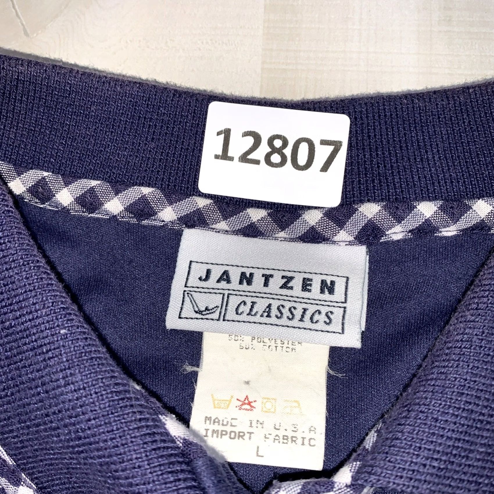 Jantzen VINTAGE Jantzen USA Polo Shirt Golf Mens Blue Large-12807 Size US L / EU 52-54 / 3 - 2 Thumbnail