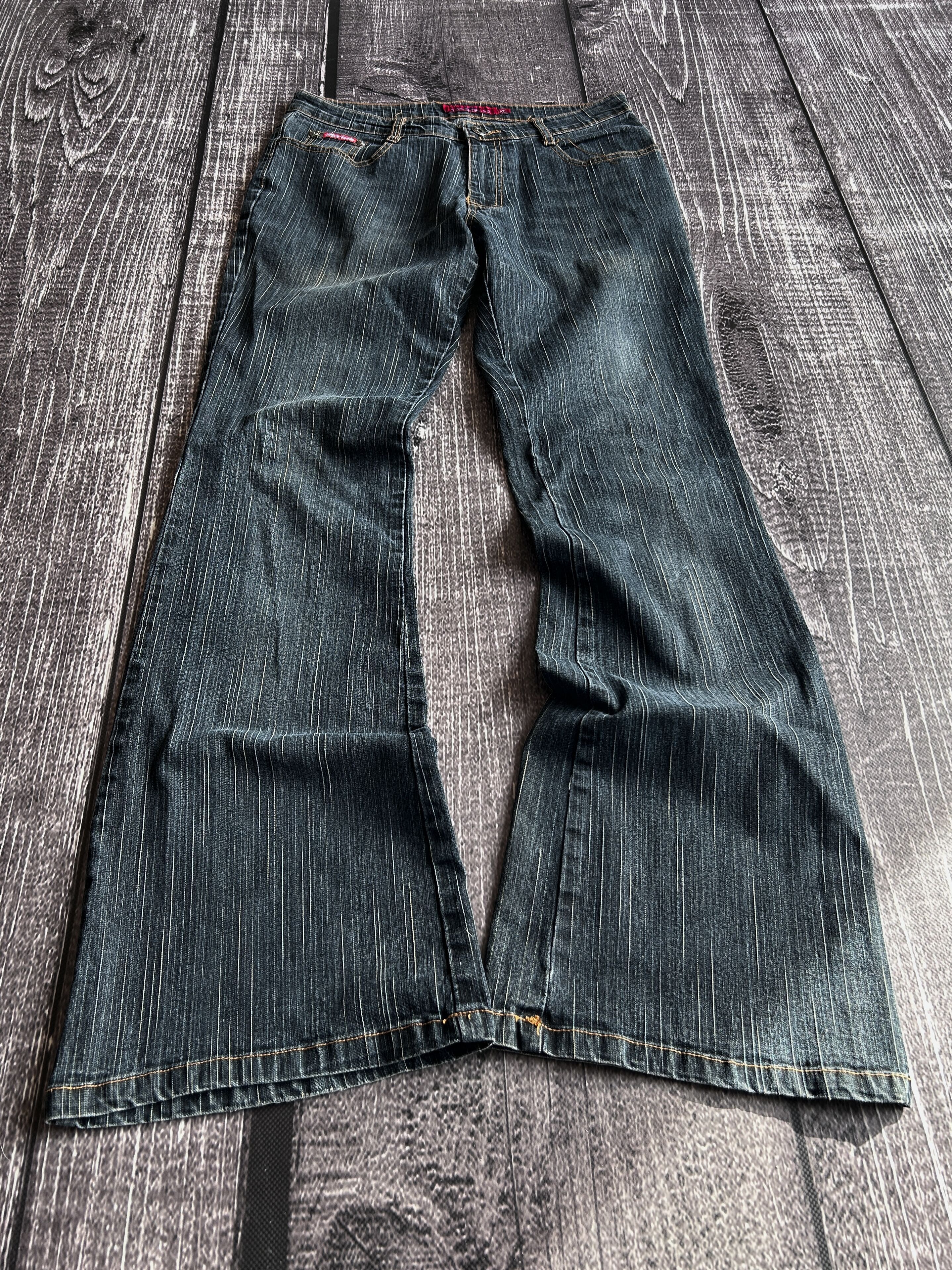 Designer FLARED💥 JUNYA WATANABE BALENCIAGA STYLE DISTRESSED JEANS Size US 30 / EU 46 - 2 Thumbnail