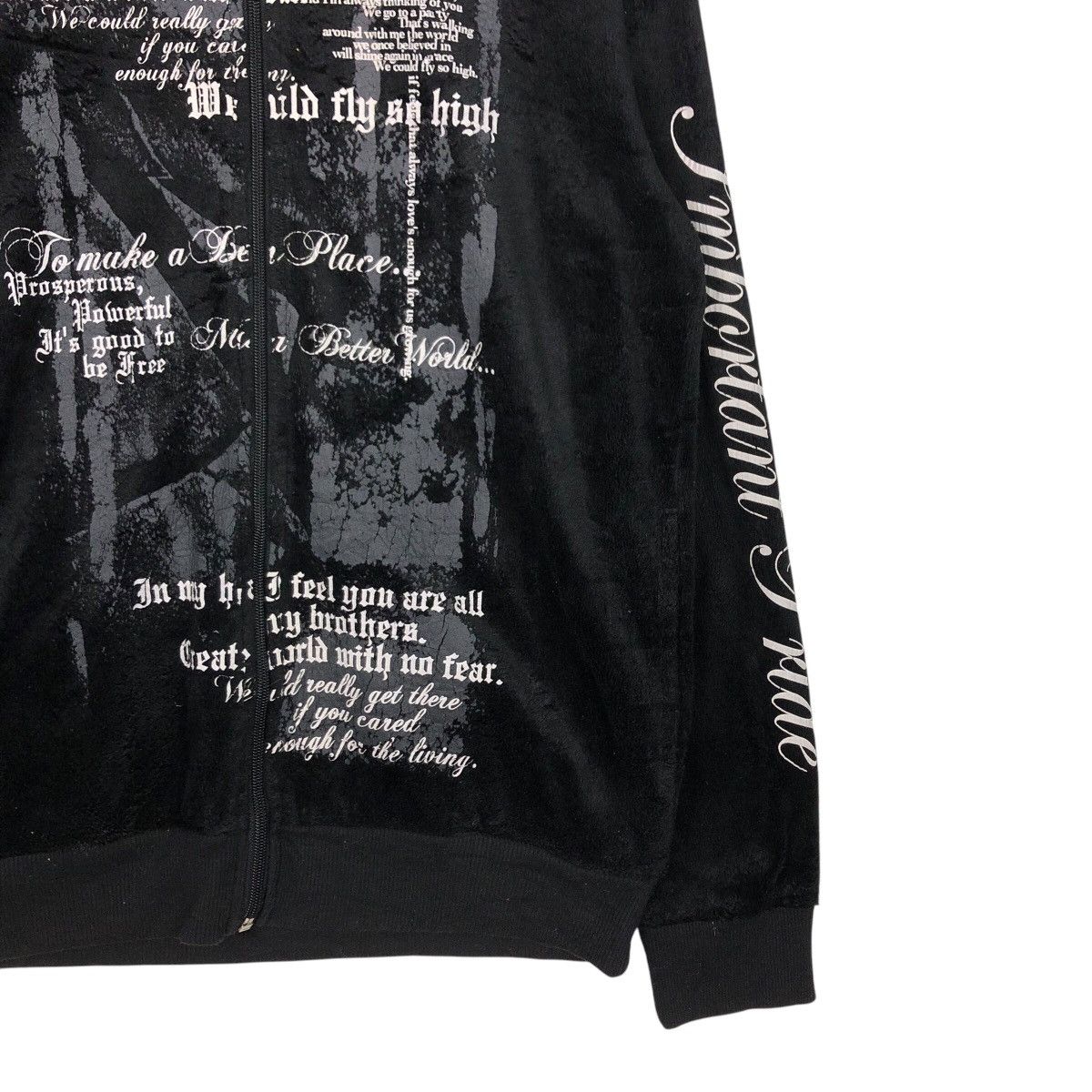 Hysteric Glamour 📌Rich Black Hoodie Zipper Jacket Spinash Punk Design Size US L / EU 52-54 / 3 - 6 Thumbnail