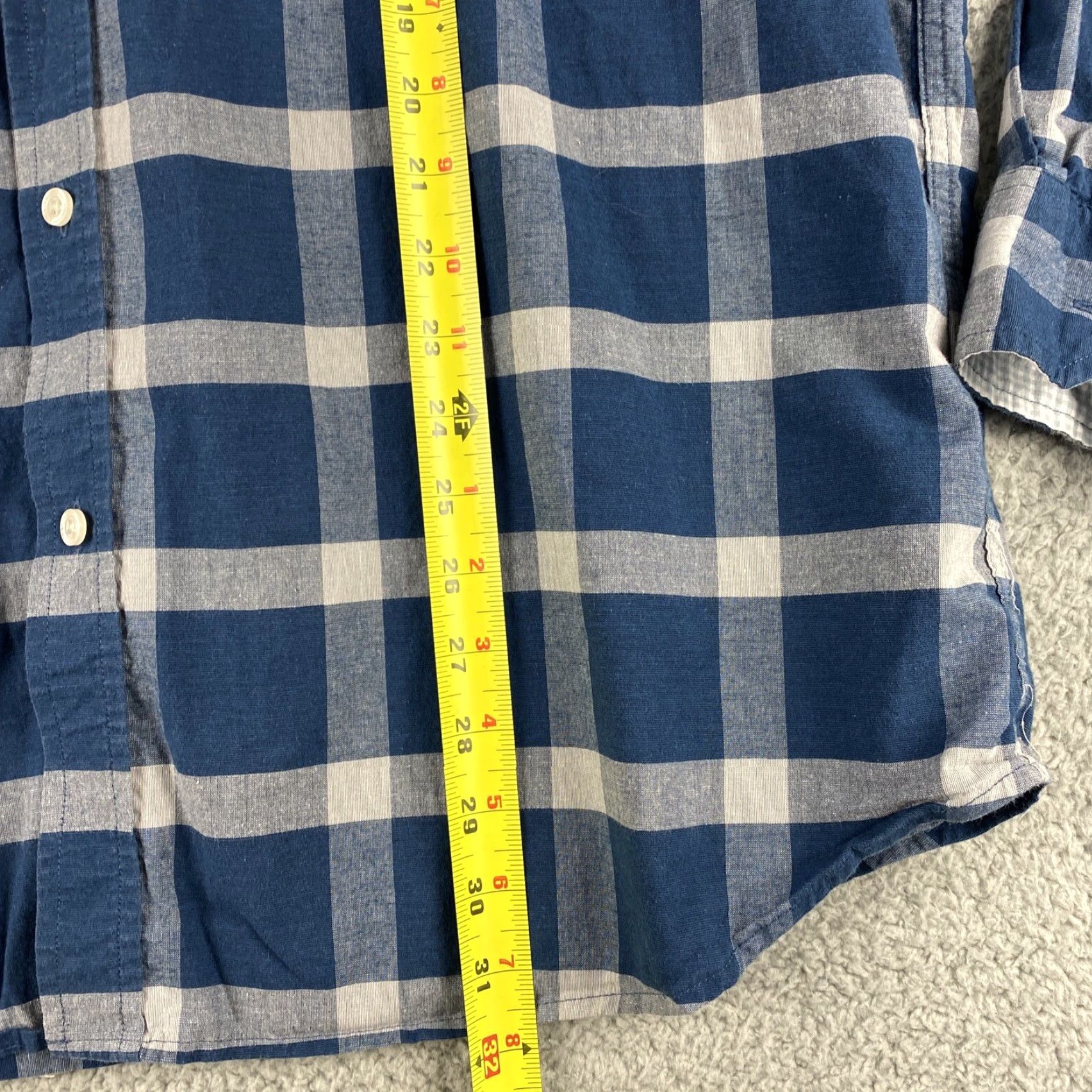 Ben Sherman Ben Sherman Button Down Shirt Men's Size 2XL 100% Cotton Long Sleeve 49-7 / Dress Shirt | Button-Down Collar / Athletic Fit | Blue / Regular | Men Size US XXL / EU 58 / 5 - 6 Thumbnail