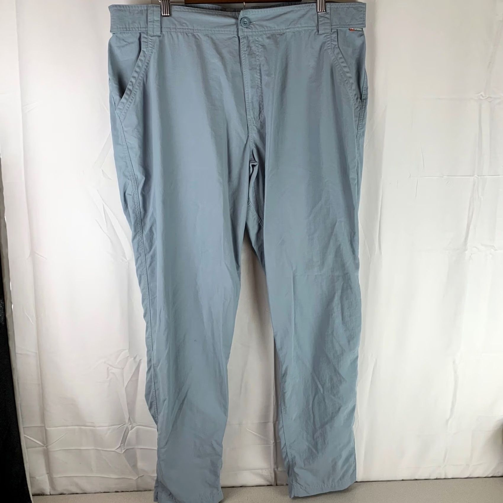 Vintage Simms Fishing Pants Mens XXL Light Blue Lightweight Nylon Quick-Dry Outdoor Size US 39 - 2 Thumbnail