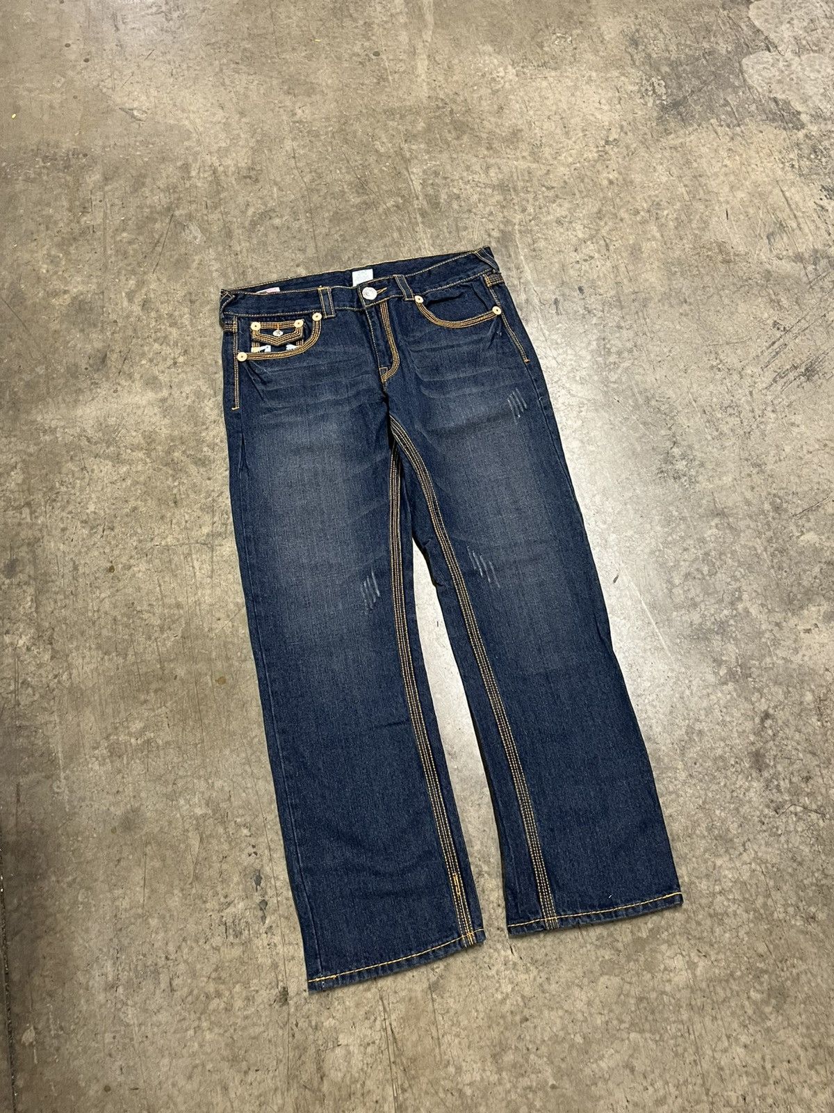True Religion × Vintage True religion baggy fit wide leg rare denim skater y2k hype Size US 36 / EU 52 - 7 Thumbnail