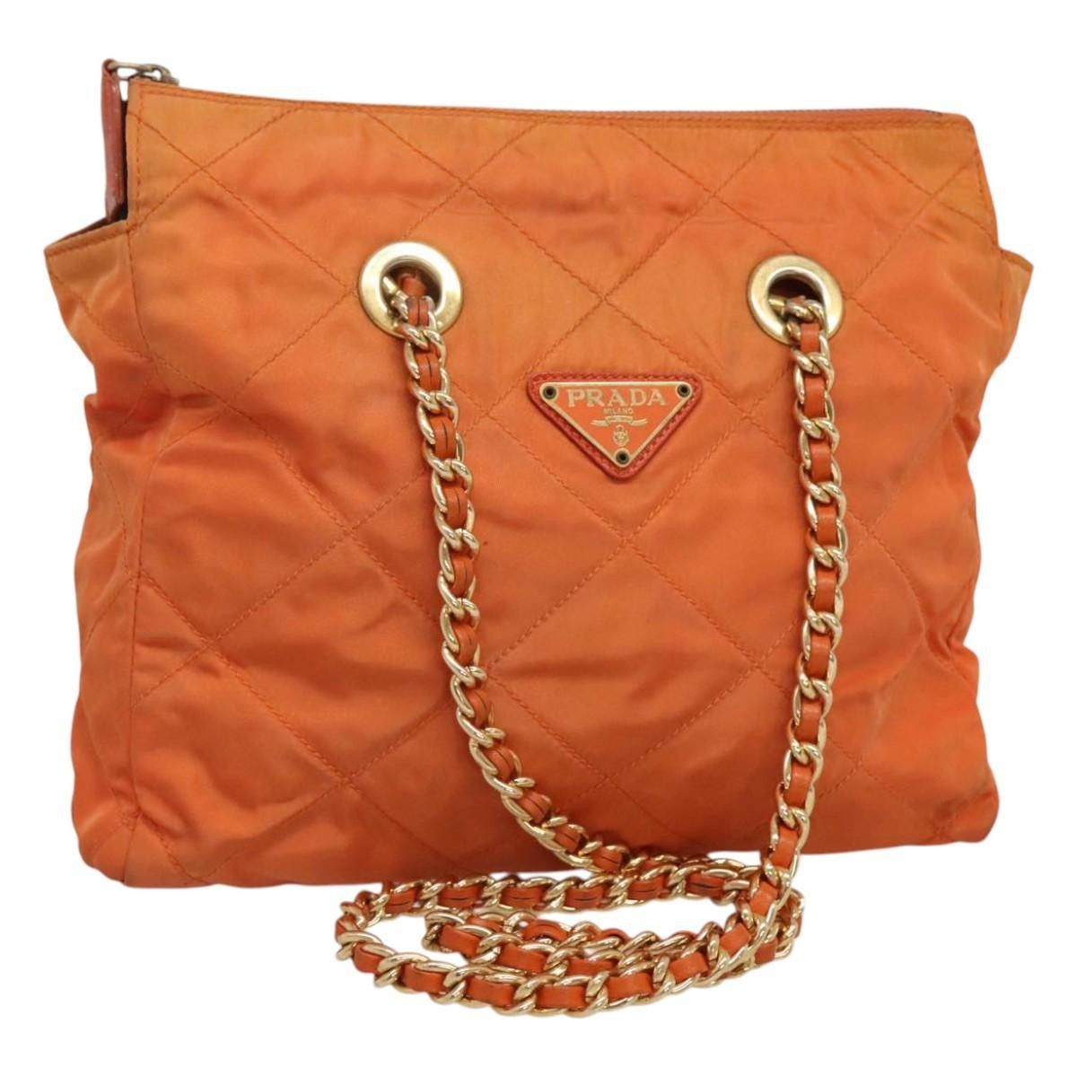 Prada Prada Chain Shoulder Bag Quilted Tessuto Size ONE SIZE - 1 Thumbnail