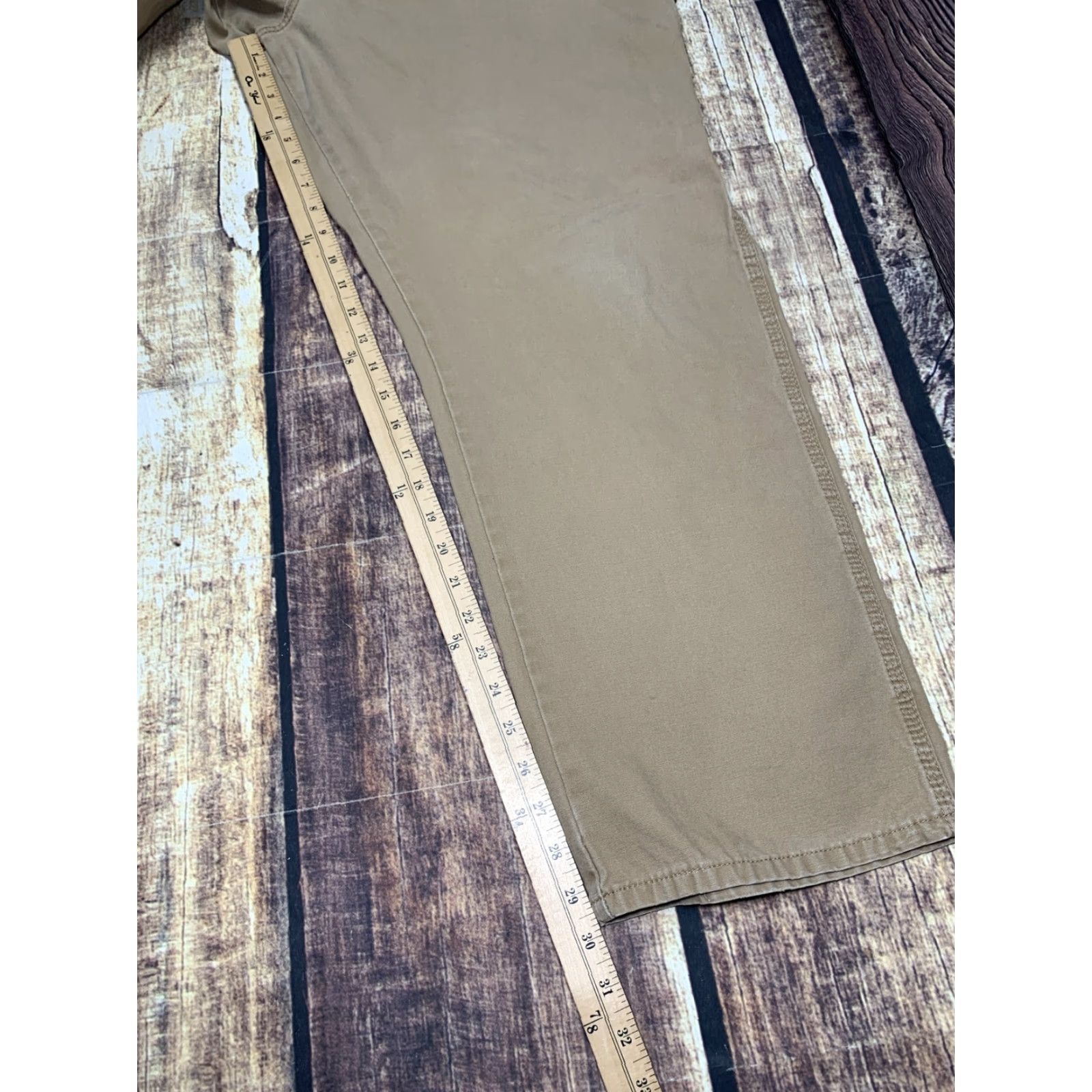 Wrangler Wrangler Carpenter Pants Mens Sz 40 x 30 Lt Brown Tan Cotton Pockets Hammer Loop Size US 40 / EU 56 - 2 Thumbnail