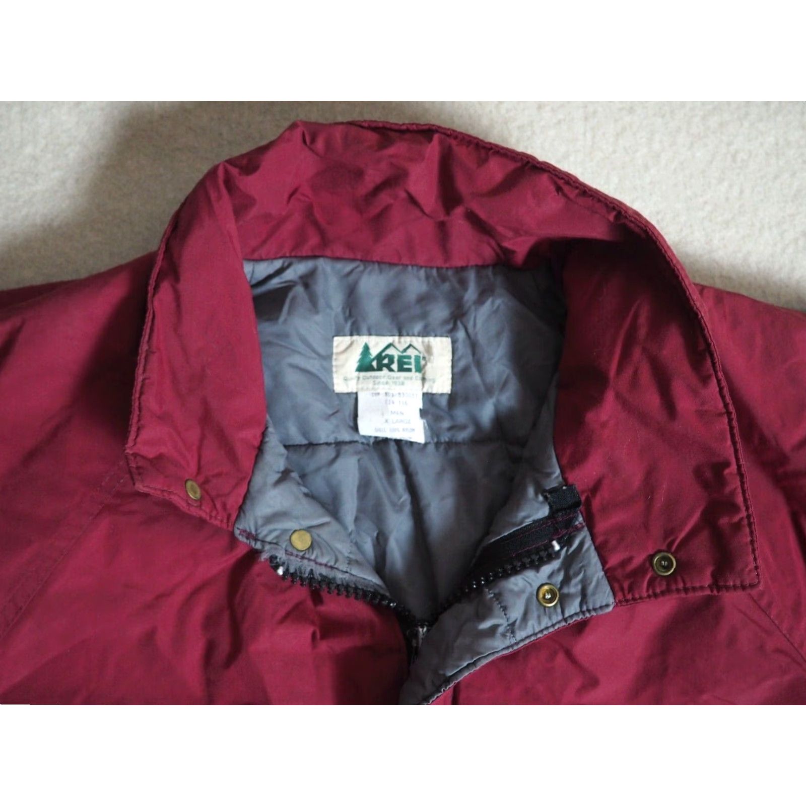 Vintage VINTAGE REI GTX Goretex Burgundy Plum Nylon Puffer Jacket Coat Mens XL Size US XL / EU 56 / 4 - 2 Thumbnail