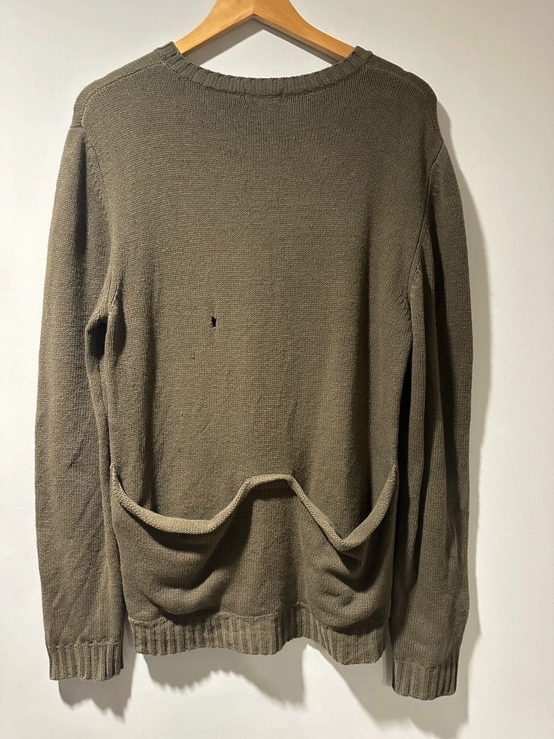 Helmut Lang HELMUT LANG Olive green kangaroo pouchy sweater Size US M / EU 48-50 / 2 - 4 Thumbnail
