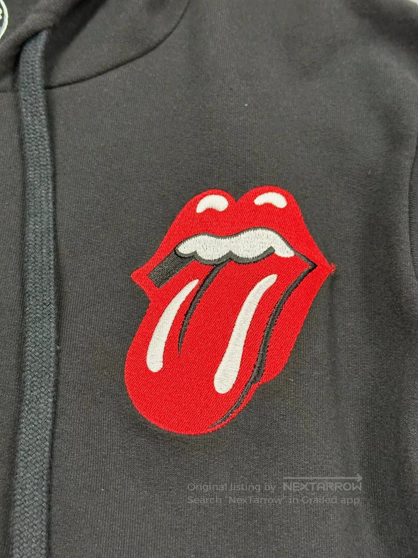 Chrome Hearts Rolling Stones Zip Hoodie.