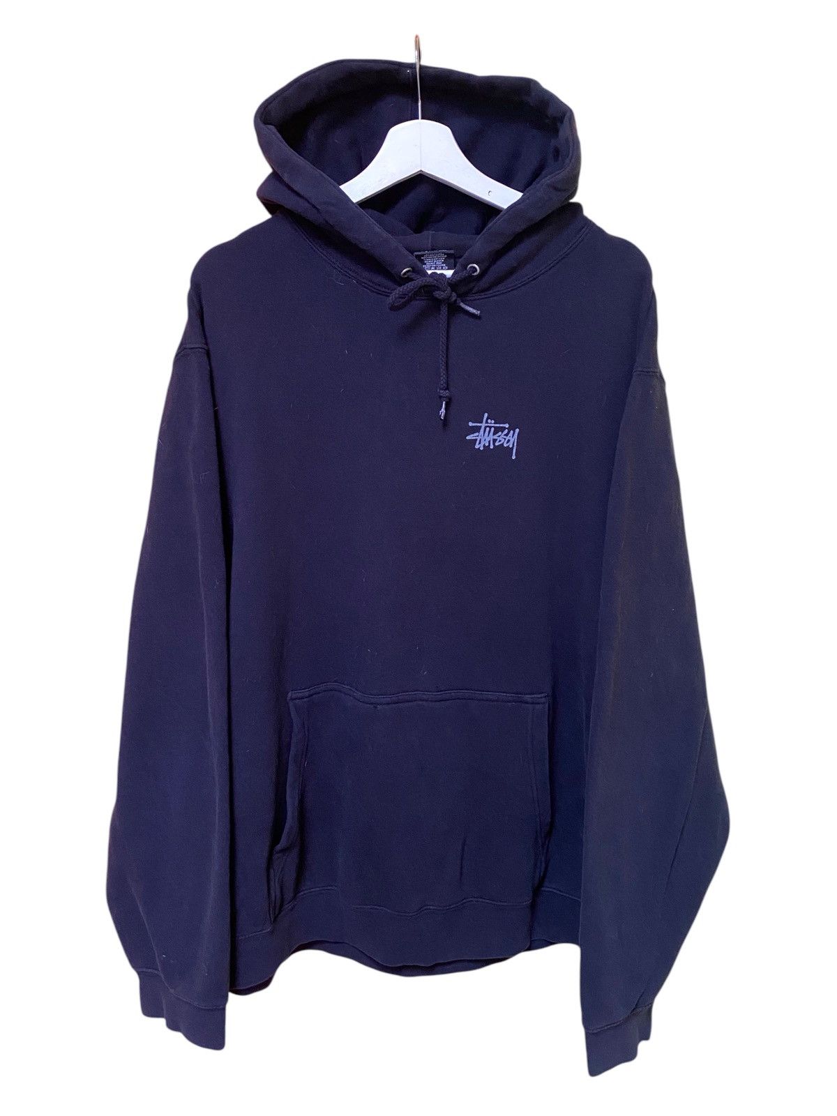 Stussy × Vintage 💥STUSSY BIG LOGO HOODIE SWEATER Size US XXL / EU 58 / 5 - 4 Thumbnail
