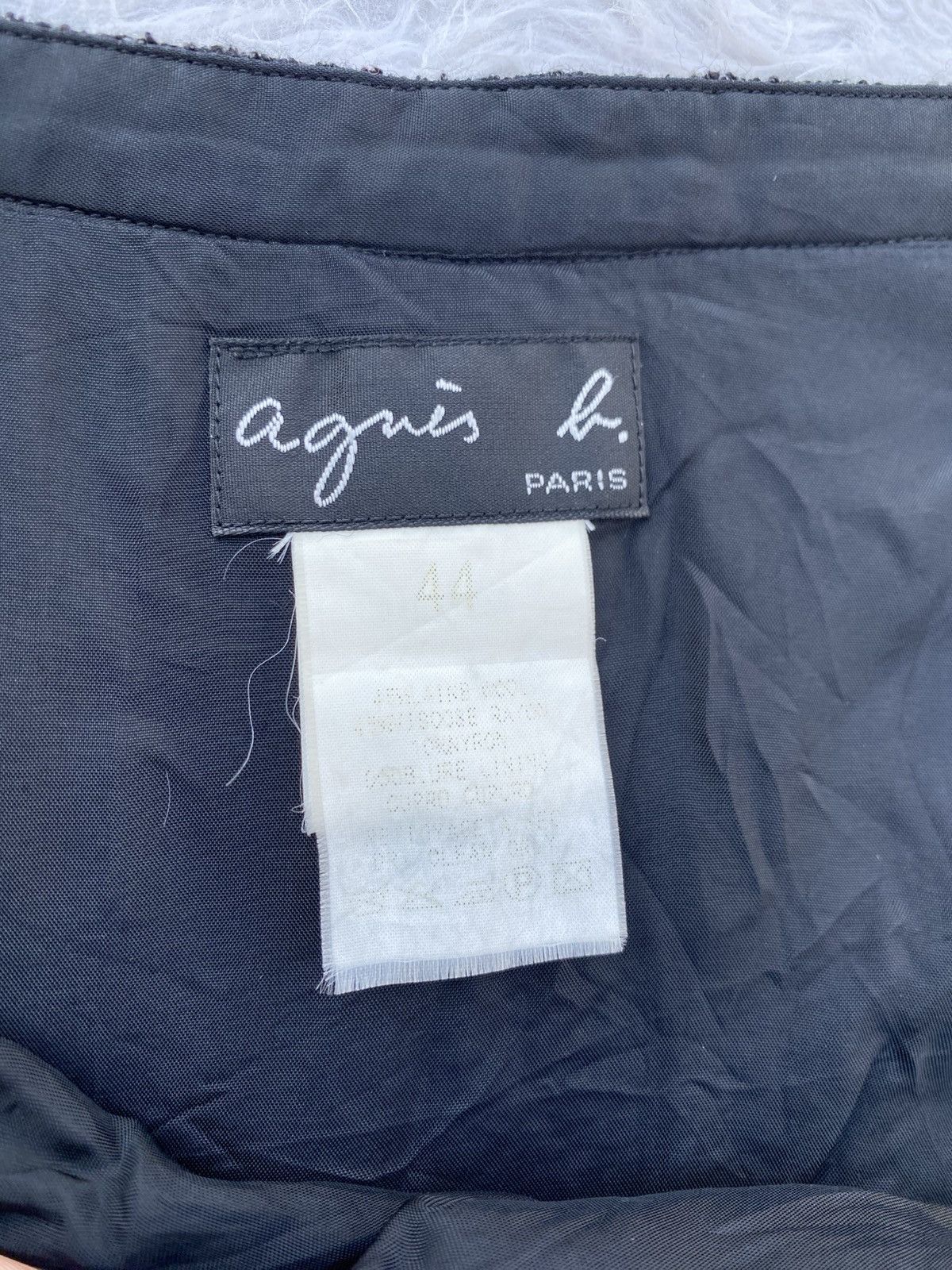 agnes b. Rare Vintage 90s agnes b. Black Skirt Size 31" - 8 Thumbnail