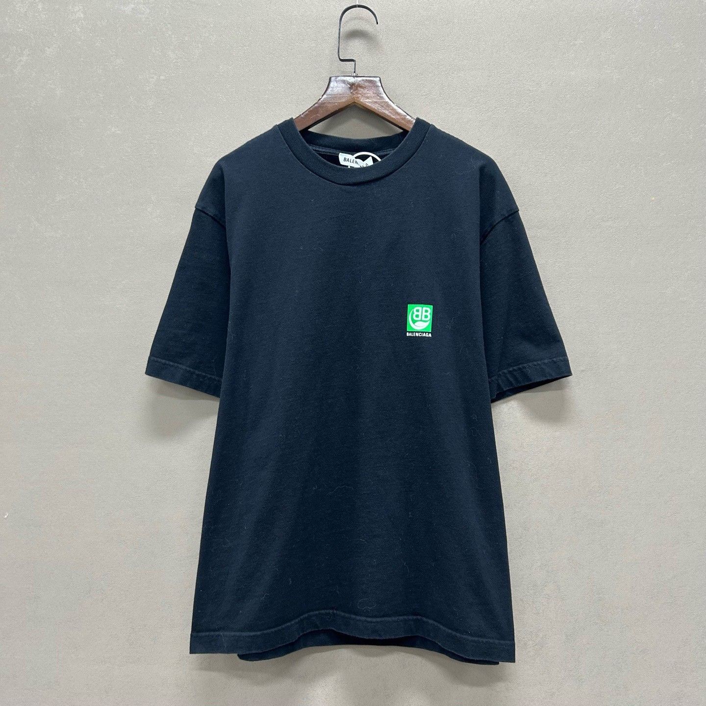 Balenciaga Balenciaga Environmental Green Leaf Short Sleeve S Size US S / EU 44-46 / 1 - 1 Thumbnail