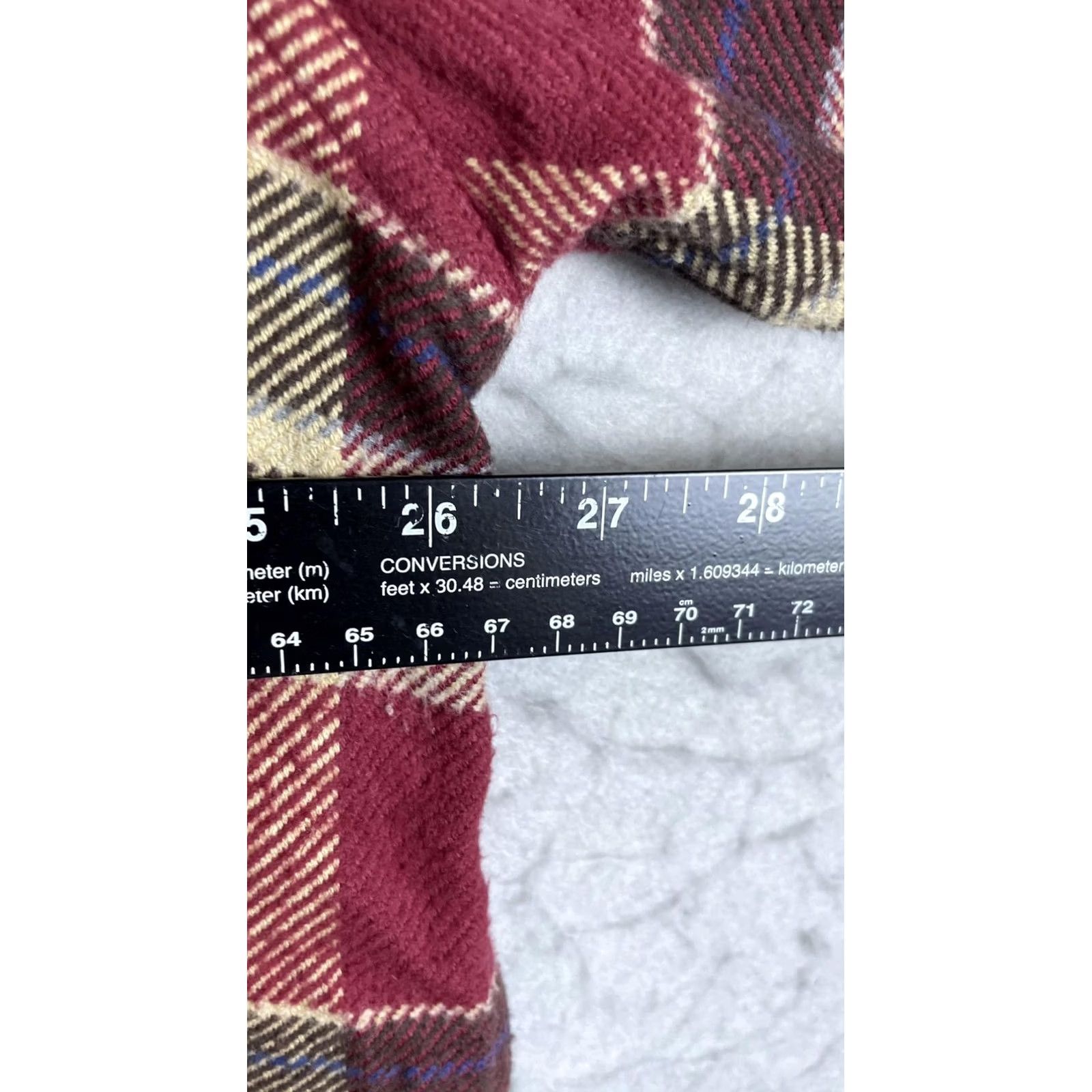Vintage St. John's Bay Shirt Mens XL Red Plaid Flannel Button Front Casual Long Sleeve Size US XL / EU 56 / 4 - 3 Thumbnail