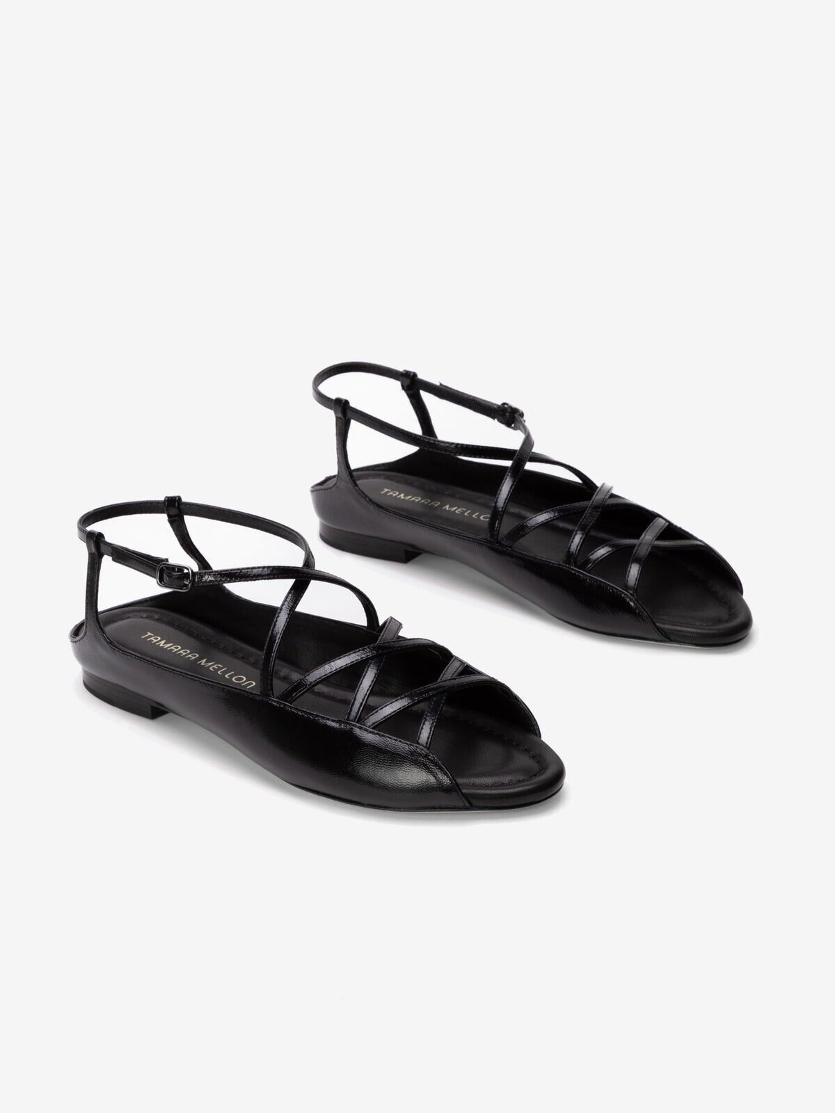 Tamara Mellon Tamara Mellon Napa Leather Ankle Strap Sandal Size US 8 / IT 38 - 1 Thumbnail
