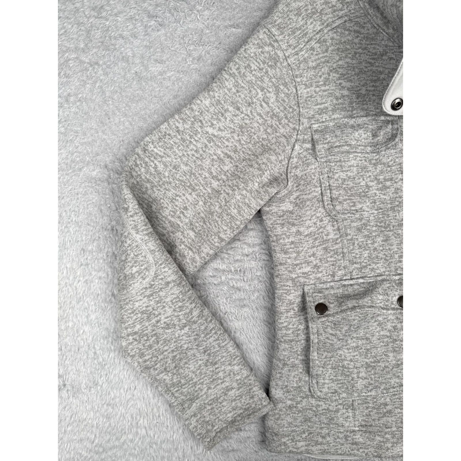 Patagonia Patagonia Jacket Womens Medium Gray Better Jacket Knit Shell Pockets Mock Neck Size M / US 6-8 / IT 42-44 - 6 Thumbnail