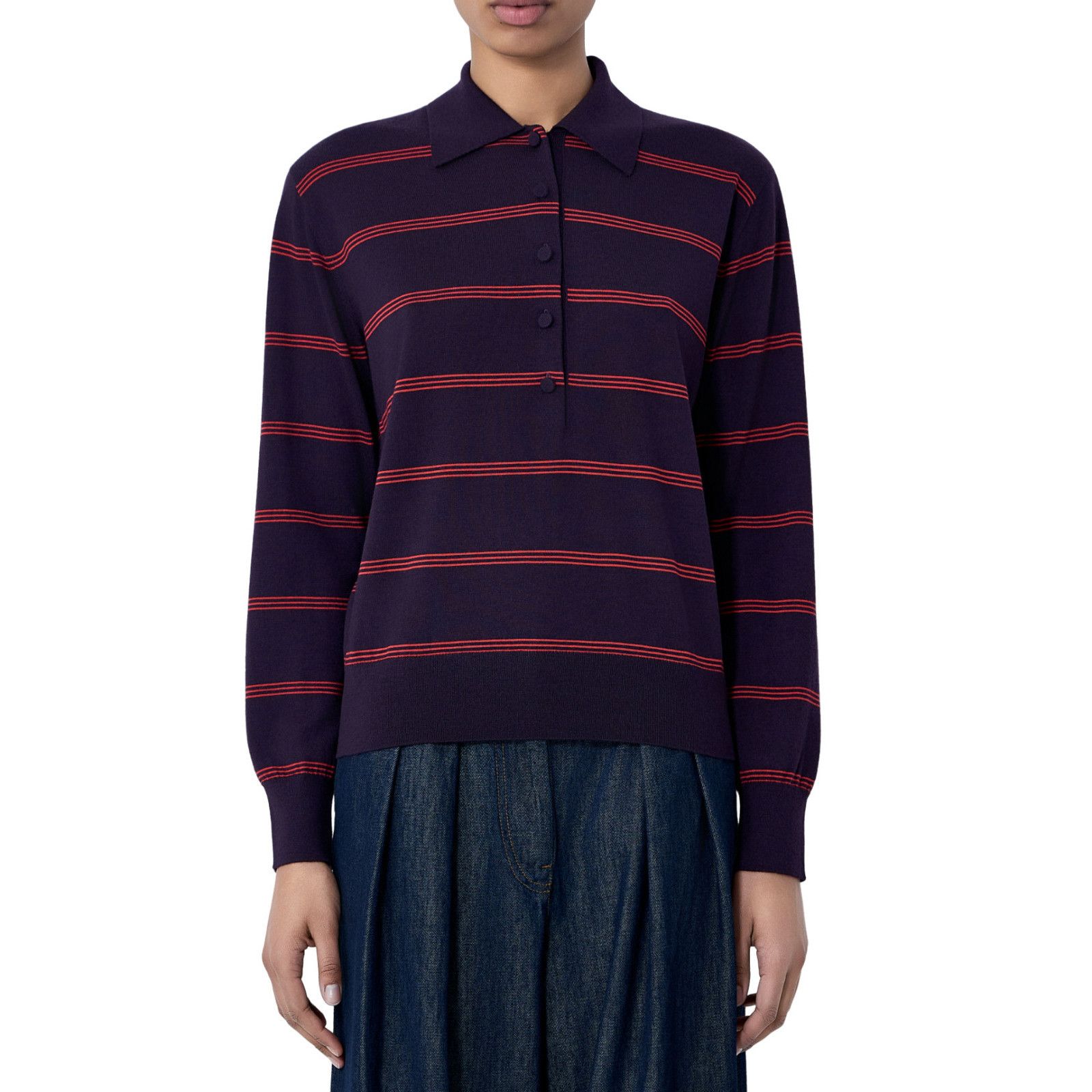 DRIES VAN NOTEN Purple Polo New & Authentic (Women\'s size:0;