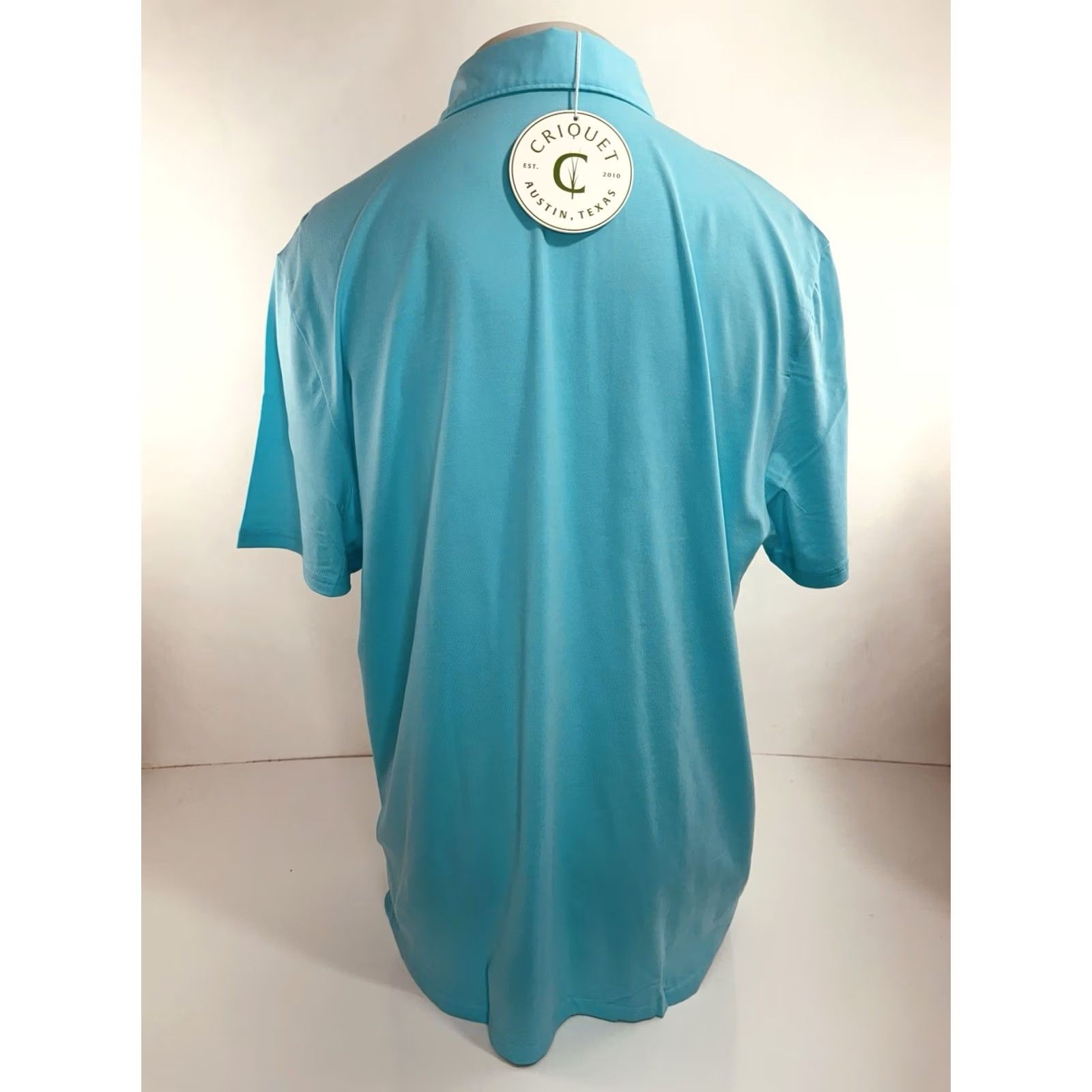 Vintage Criquet Austin - NEW w TAG - SLIM FIT Embroidered Logo XXL Golf Polo Shirt Shirt Mens 2XL Ipanema Blue Size US XXL / EU 58 / 5 - 4 Thumbnail
