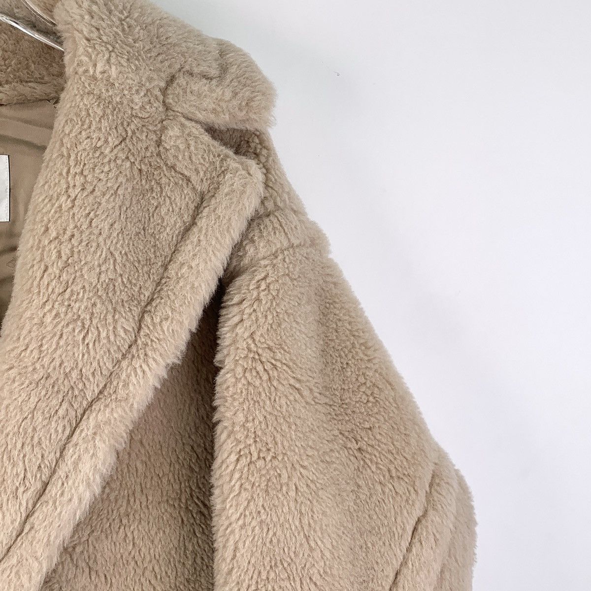 Max Mara Maxmara Khaki Alpaca Lapel Double Breasted Coat Size S / US 4 / IT 40 - 3 Thumbnail
