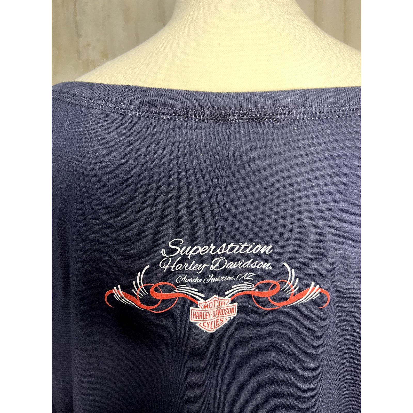 Harley Davidson Harley-Davidson Women's Large Long Sleeve Graphic T-Shirt Size L / US 10 / IT 46 - 3 Thumbnail