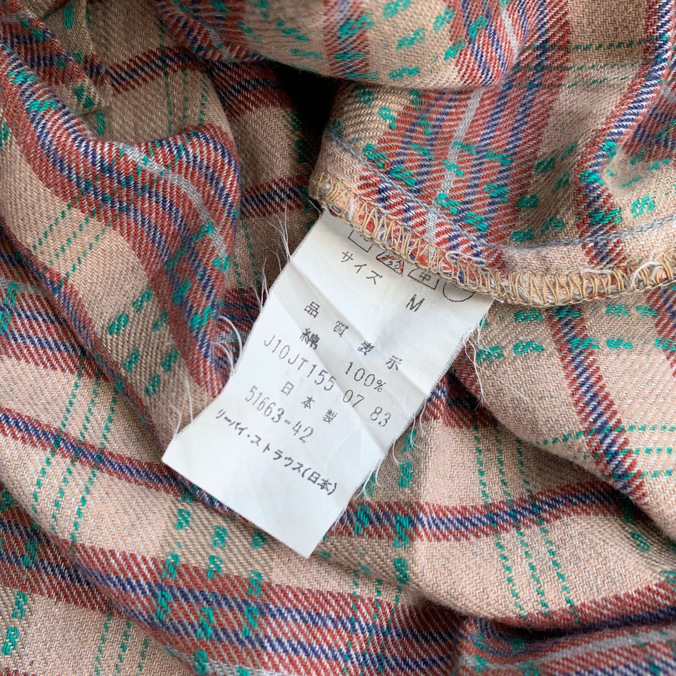 Levi's Vintage Levis Mens Japan Fabric Flannel Longshirt Size US M / EU 48-50 / 2 - 2 Thumbnail