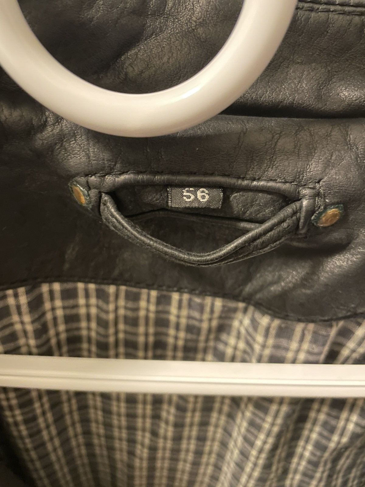 Japanese Brand × Vintage Vintage black leather jacket, size xl Size US XL / EU 56 / 4 - 4 Thumbnail