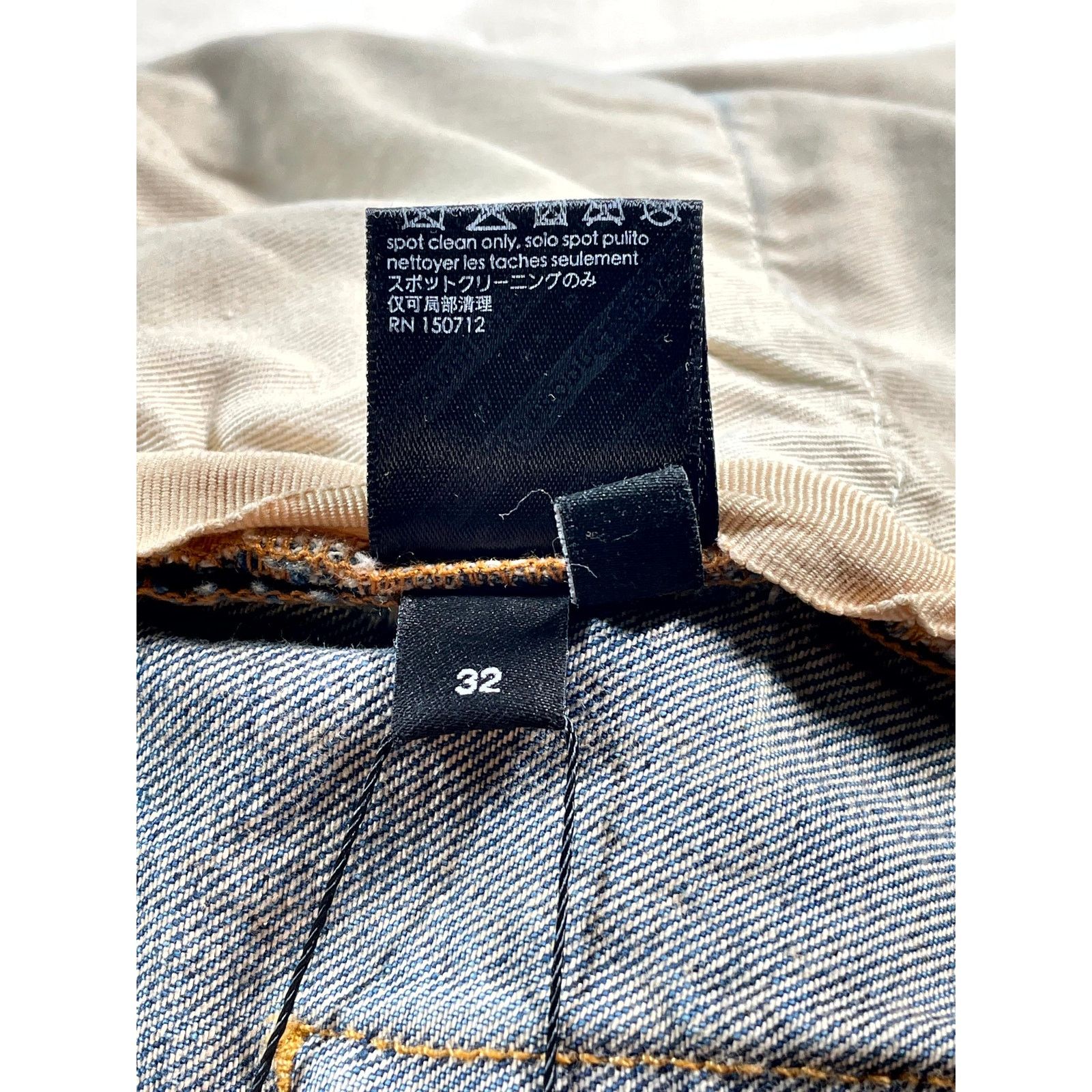 Amiri Amiri Vintage Indigo Hockey Logo Light Wash & Grey Jeans Size US 32 / EU 48 - 4 Thumbnail
