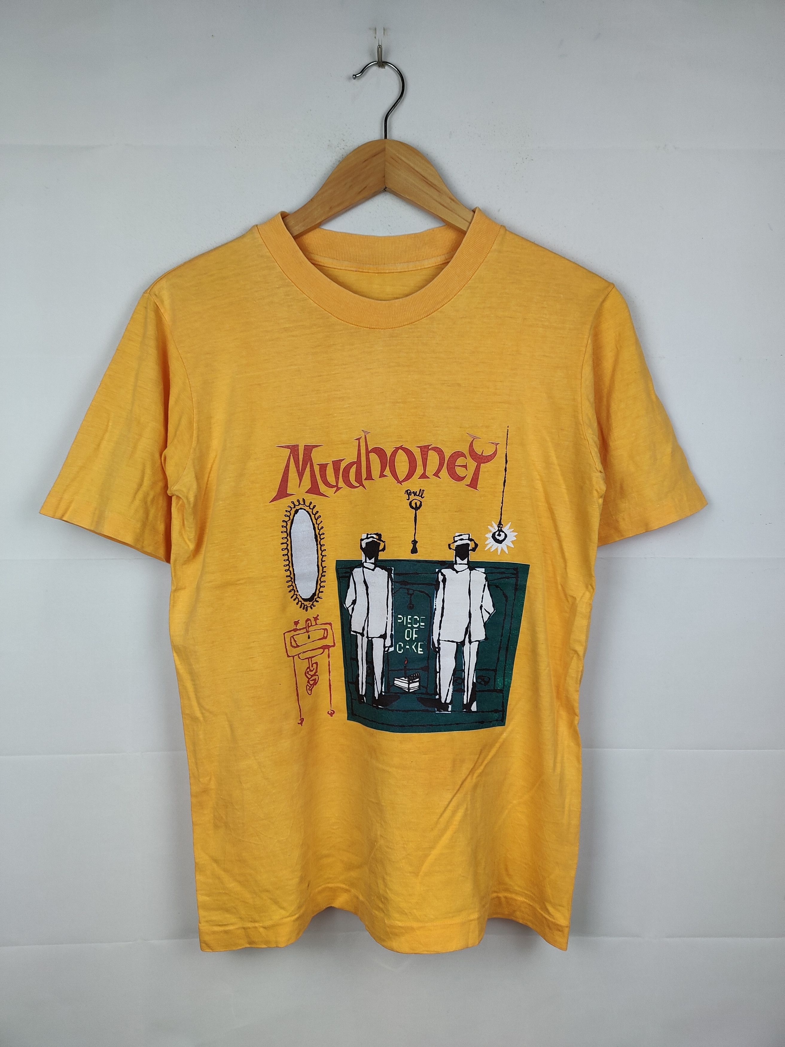 Vintage vintage 90s Mudhoney 'Piece of Cake' tour t-shirt Size US S / EU 44-46 / 1 - 1 Thumbnail