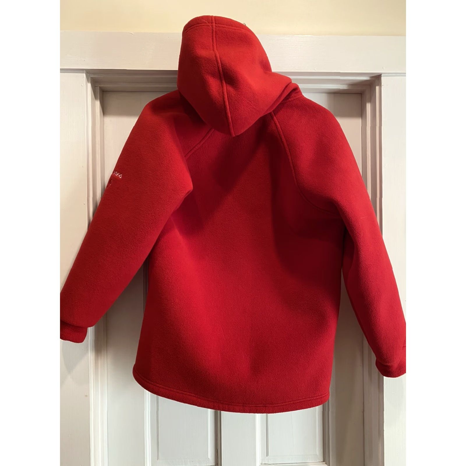 Vintage VINTAGE Camptown Unisex XS Hockey Hooded Jacket Red Embroidered Chest Sleeve Fleece Zip Winter Mens Size US XS / EU 42 / 0 - 6 Thumbnail