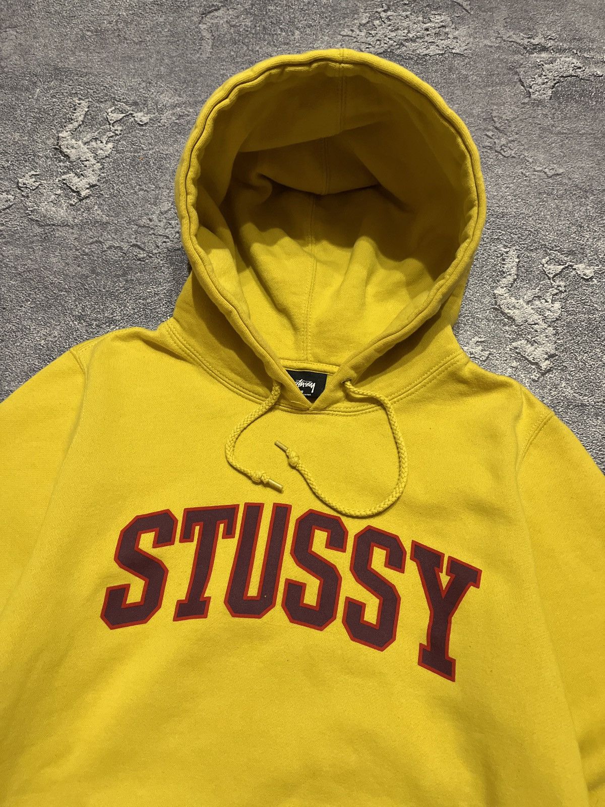 Stussy × Vintage Y2K Yellow Stussy Big logo Y2K Hoodie Size US S / EU 44-46 / 1 - 5 Thumbnail