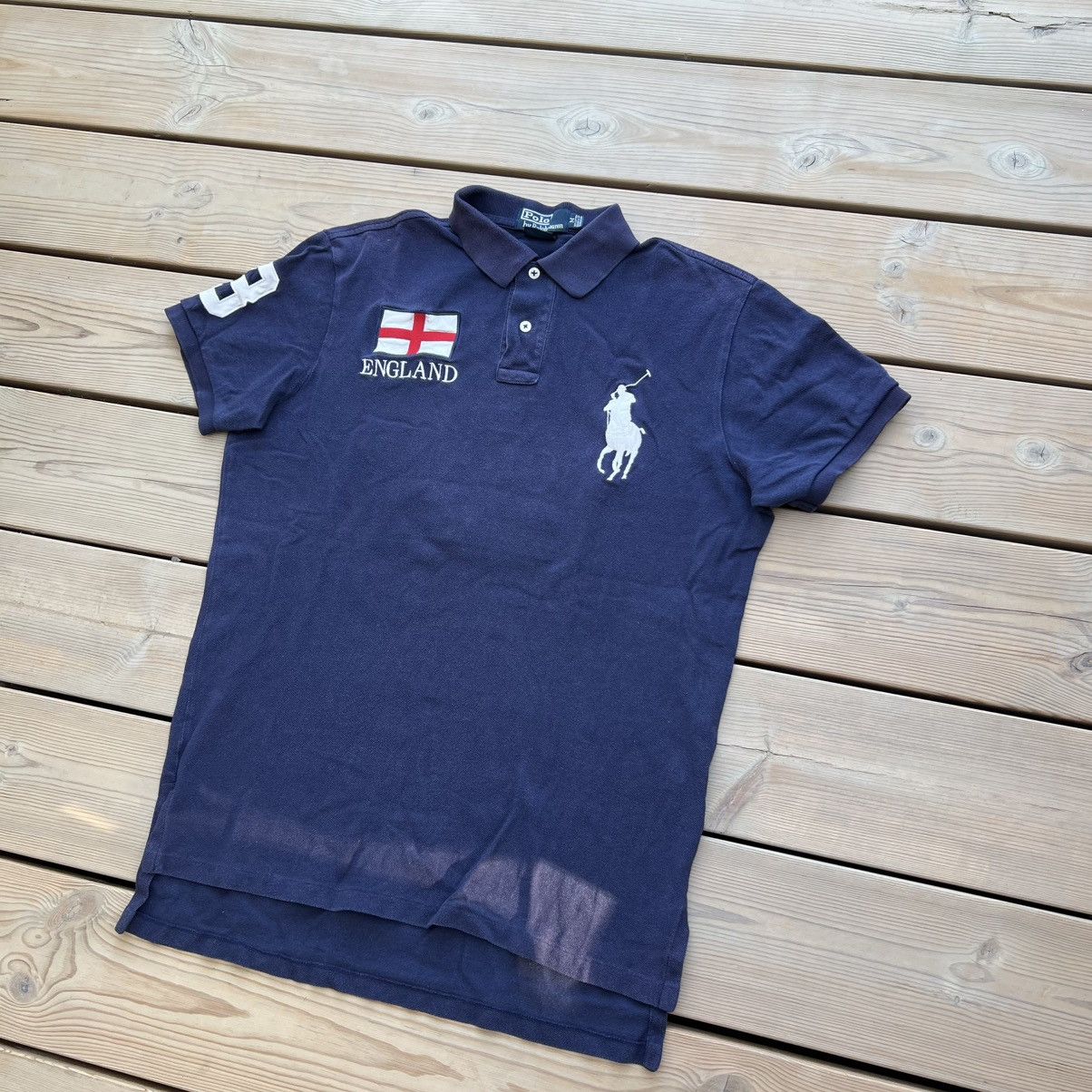 Polo Ralph Lauren Polo Ralph Lauren Rare VTG 00s England Chief Keef Big Pony Size US M / EU 48-50 / 2 - 2 Thumbnail