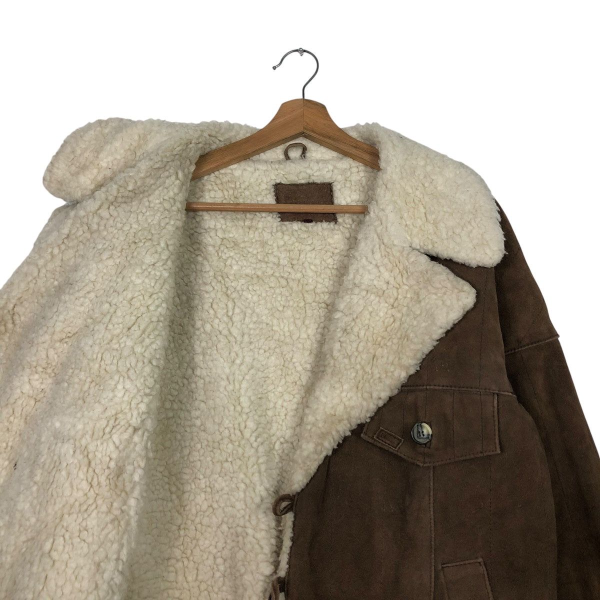 Japanese Brand VINTAGE BIKER LEATHER JACKET SHEARLING UNBRAND ISSEY MIYAKE Size US M / EU 48-50 / 2 - 14 Thumbnail