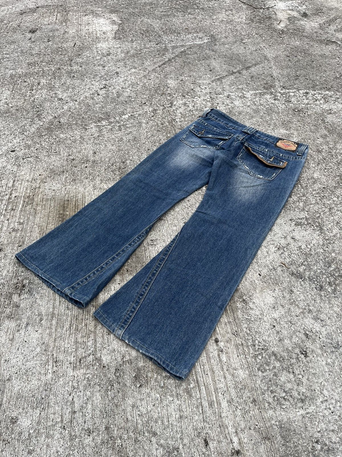 Japanese Brand Kapalili Denim Flare Bootcut Jeans Japanese Brand Size 33" - 6 Thumbnail
