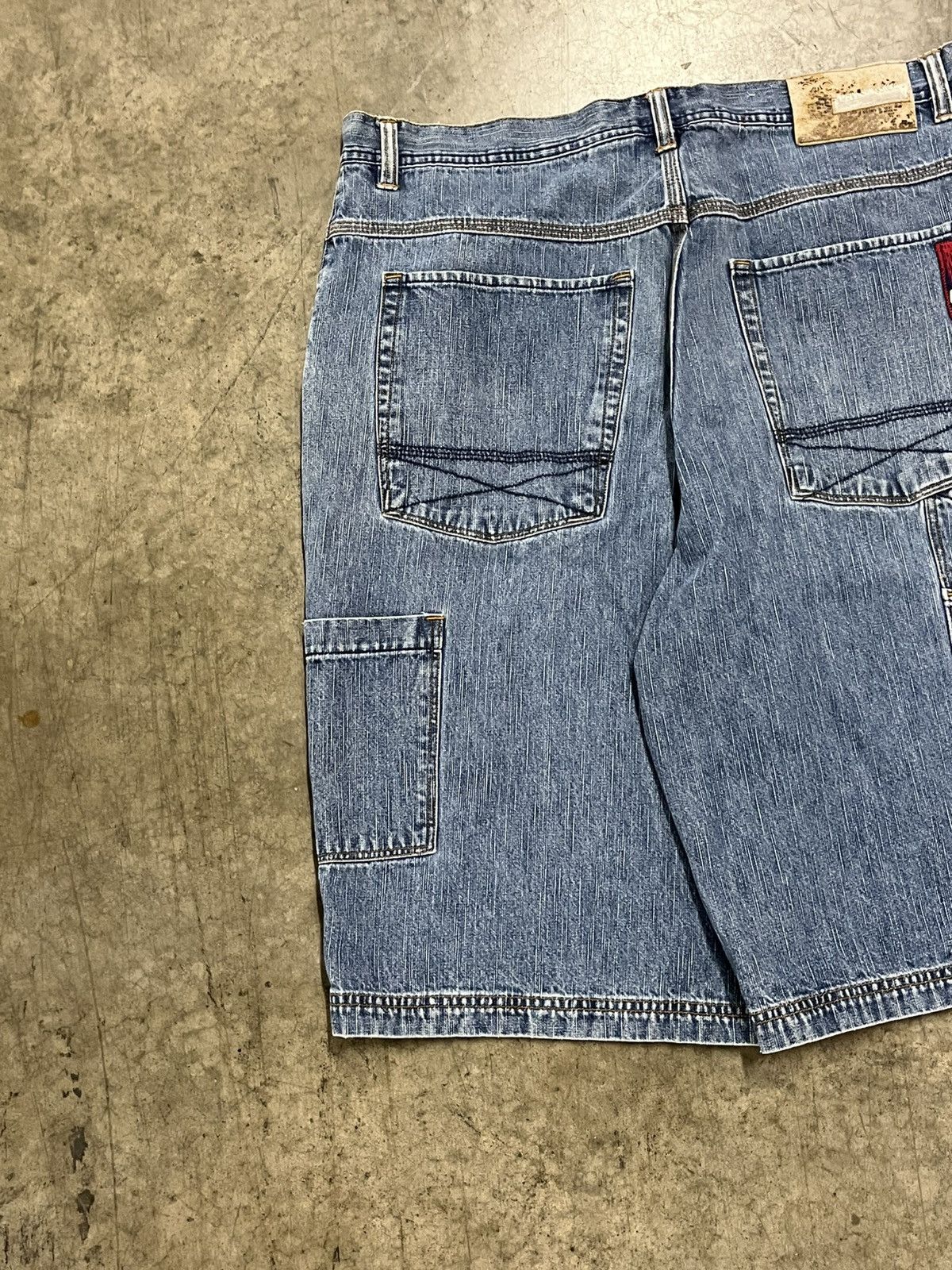 Southpole × Vintage Y2K jorts baggy fit Brooklyn express carpenter cargo skater Size US 34 / EU 50 - 4 Thumbnail
