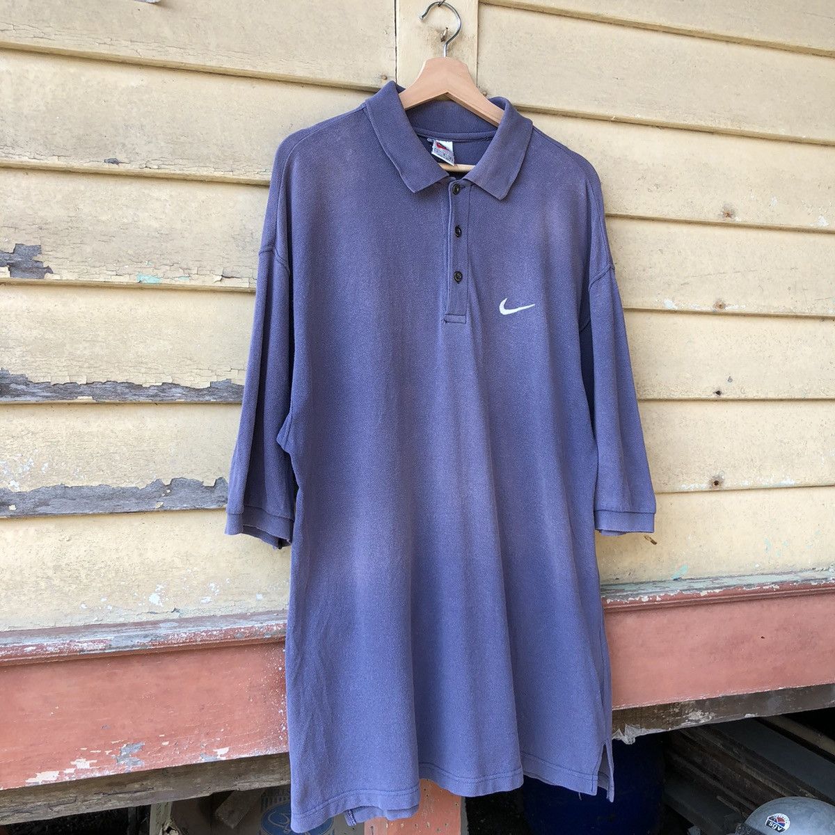 Vintage 🔥Faded🔥 Vintage Nike Embroided Logo Polo Tee Size US L / EU 52-54 / 3 - 2 Thumbnail