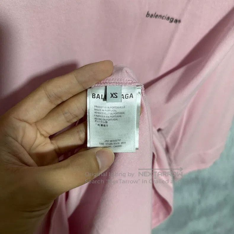 Balenciaga Balenciaga Small Logo Short Sleeve T-Shirt, Pink, Size XS Size US XS / EU 42 / 0 - 4 Thumbnail