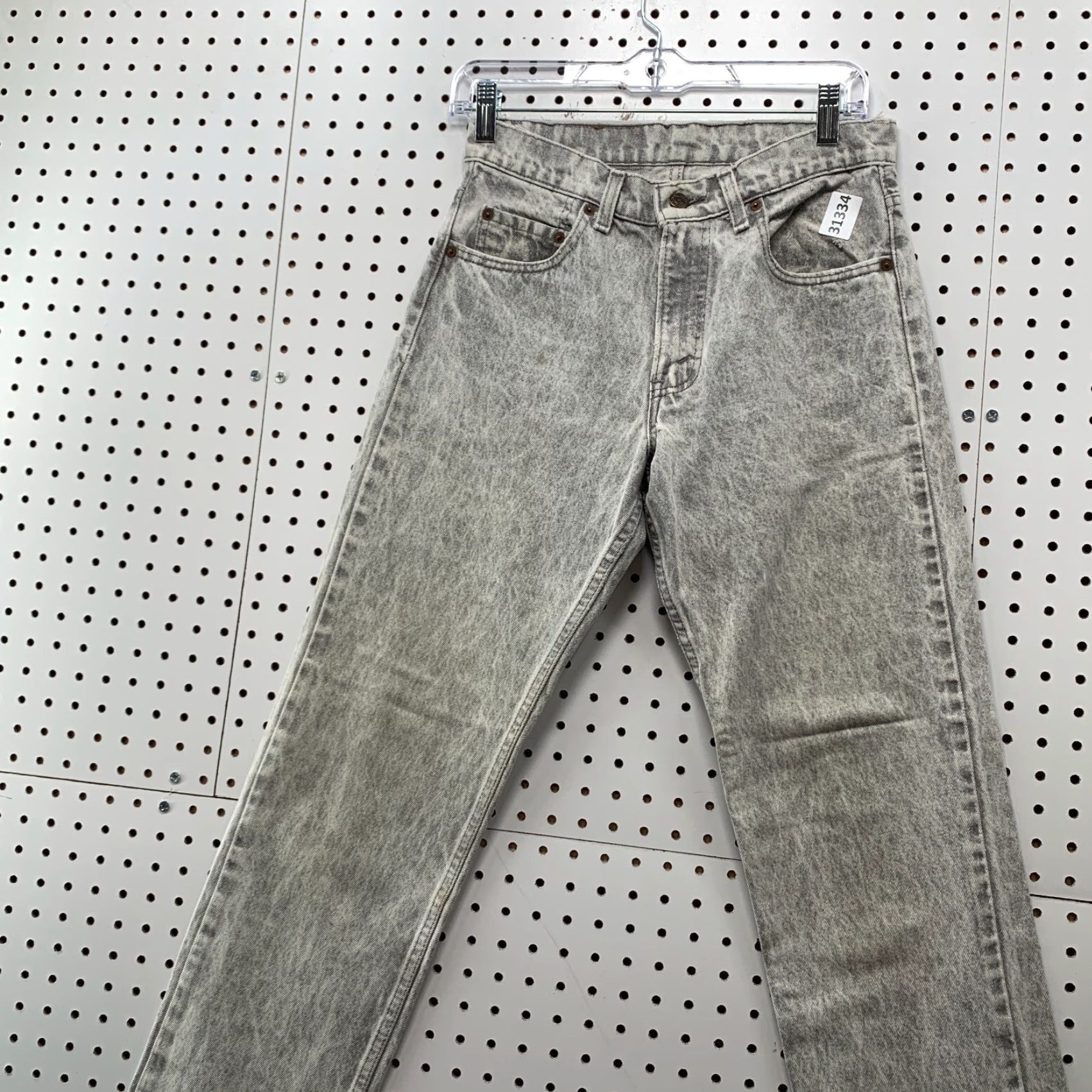 Levi's VINTAGE Levi's 506 Jeans Denim Mens 28x28 Gray Acid Wash Made USA Straight 90s Mens jeans Size US 28 / EU 44 - 3 Thumbnail