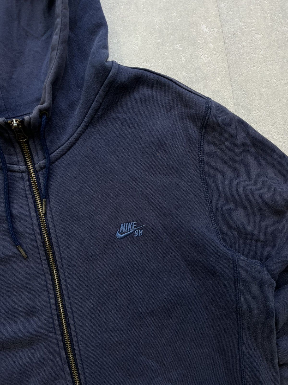 Nike × Vintage 00s Nike SB Vintage Y2K Oversized Retro Zip Hoodie Size US M / EU 48-50 / 2 - 2 Thumbnail