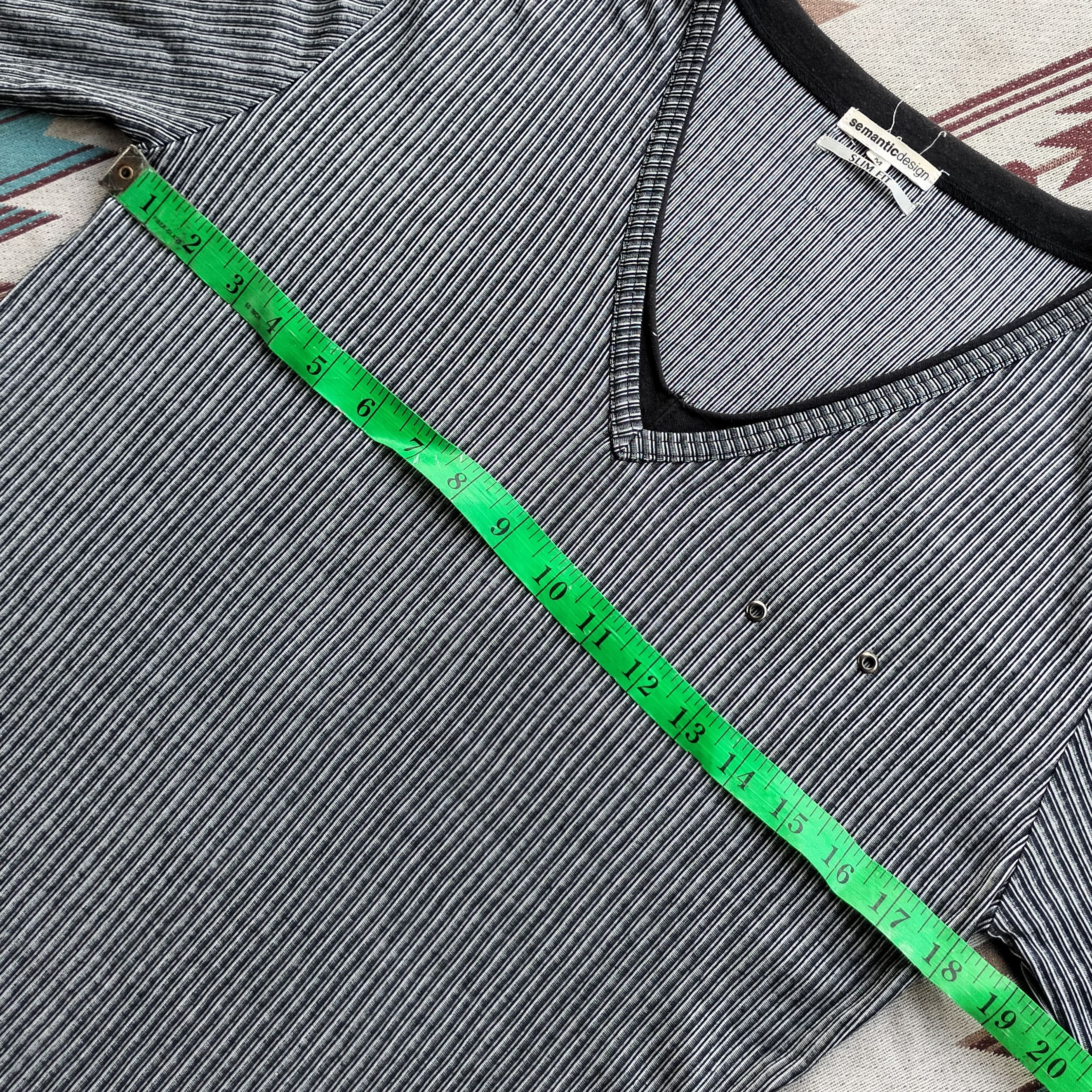semanticdesign Semantic design V-neck strip long sleeve shirt Size US M / EU 48-50 / 2 - 14 Thumbnail