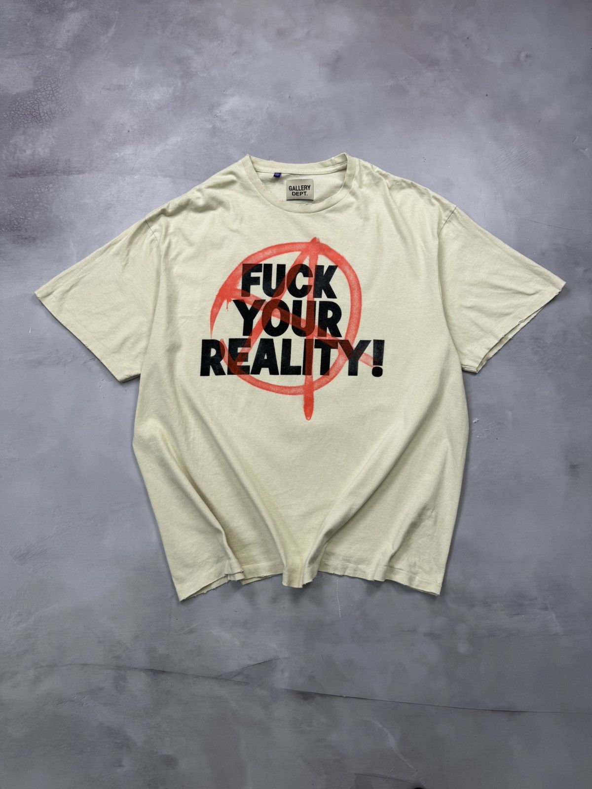 Gallery Dept. Ss23 Gallery Dept Fuck Your Reality Tee(Arc White/2XL) Size US XXL / EU 58 / 5 - 1 Thumbnail