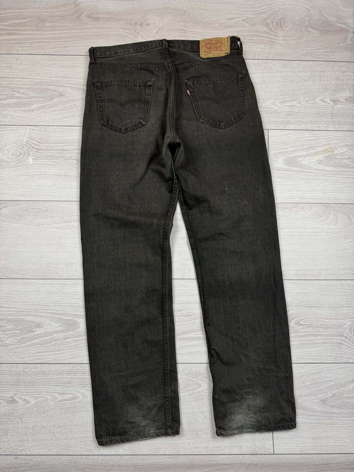 Vintage 90s Levi's 501 Faded Black Denim Made in USA 🇺🇸 36 sz