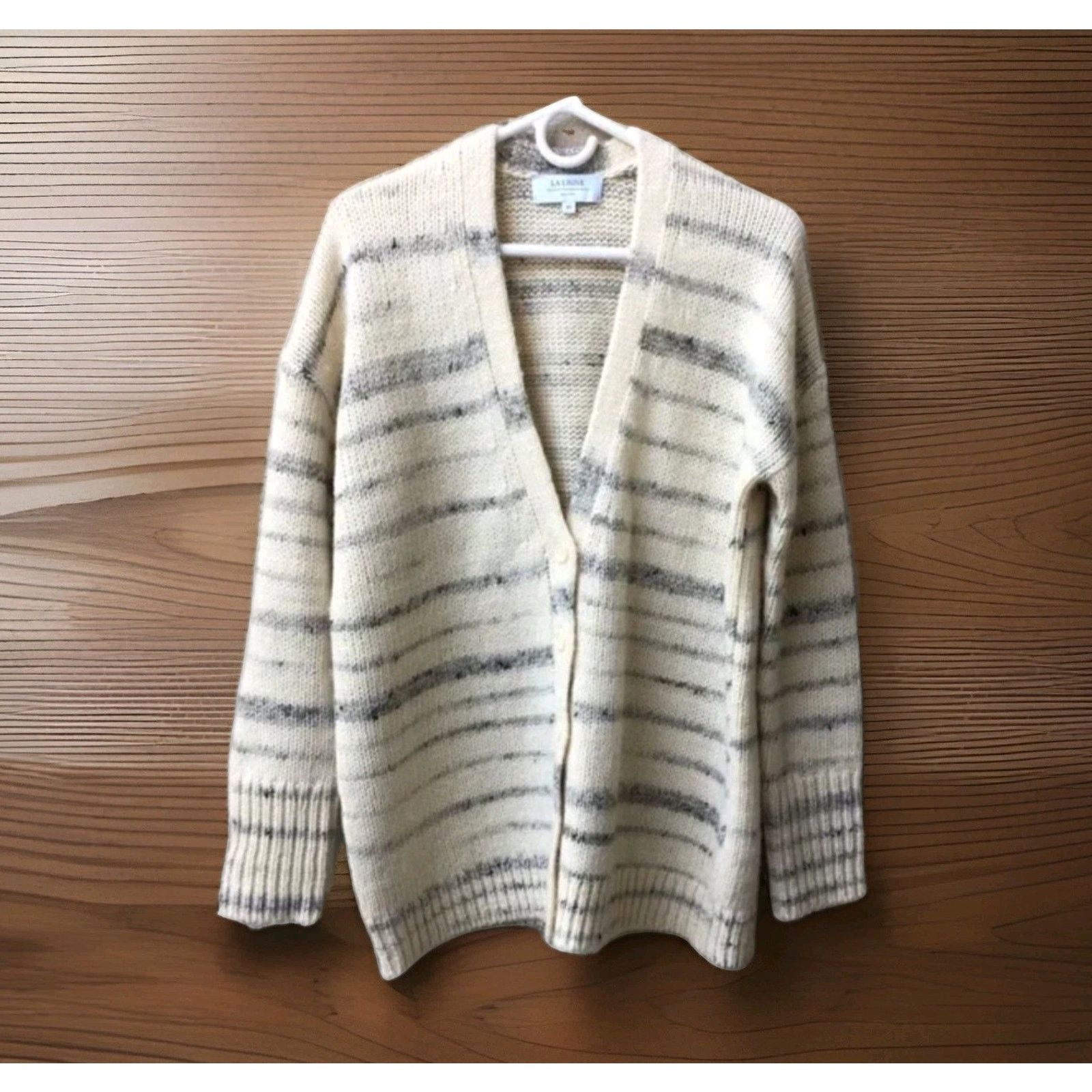 La Ligne La Ligne Long Sleeves Button Down Striped Cardigan Sweater S Size S / US 4 / IT 40 - 4 Thumbnail