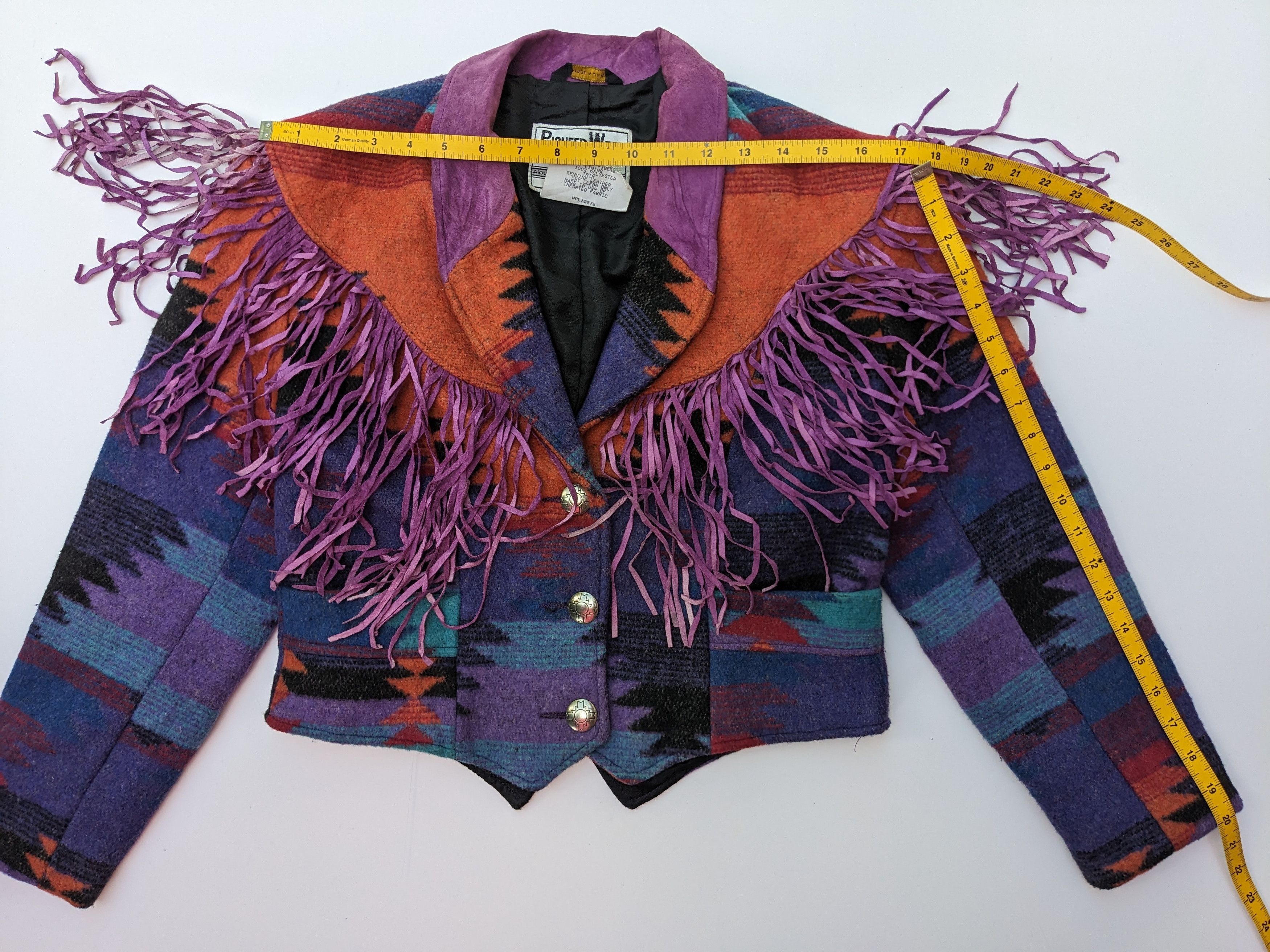 Native × Vintage Vintage 70s Pioneer Wear native navajo leather jacket Size S / US 4 / IT 40 - 12 Thumbnail