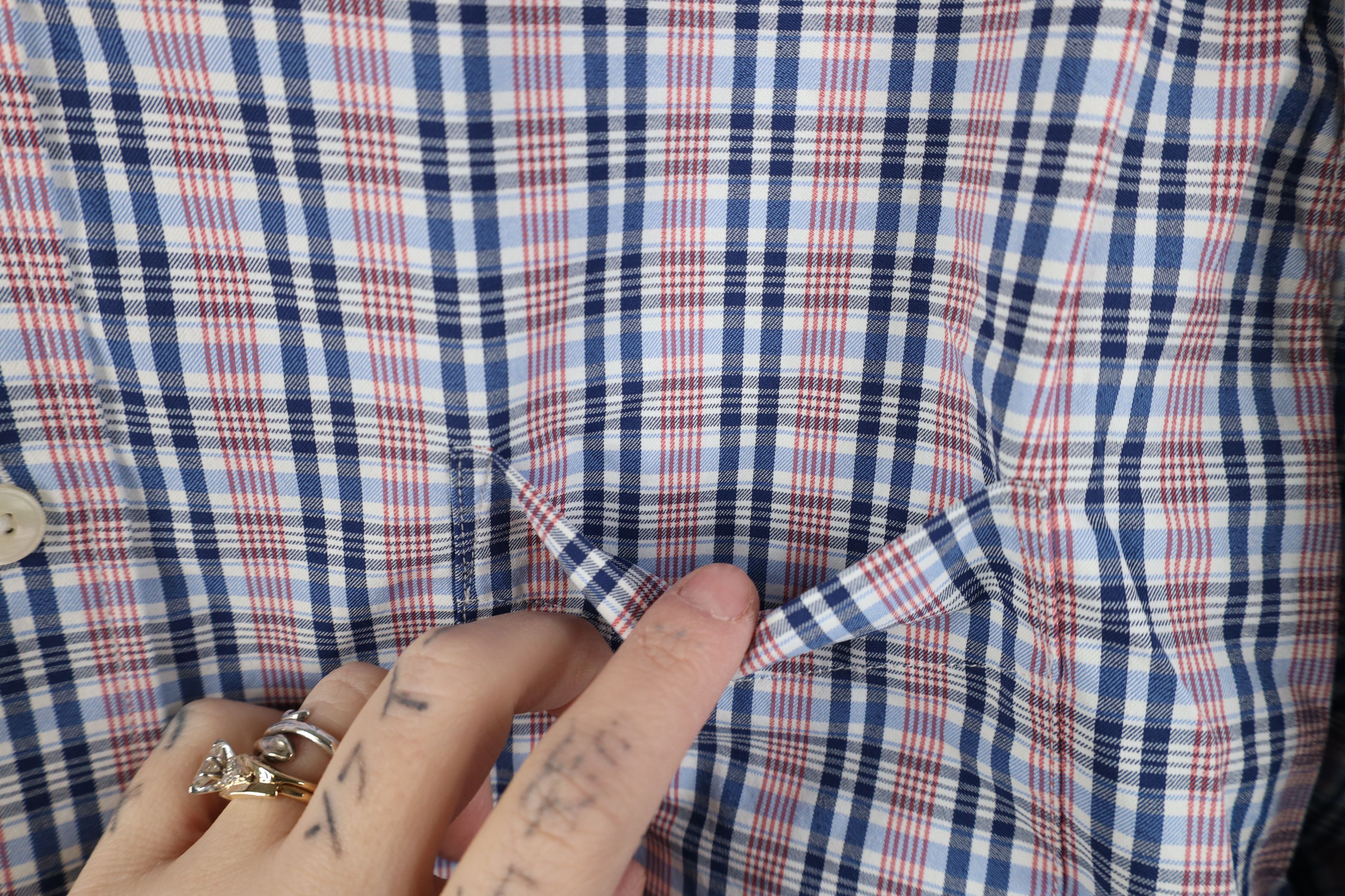 UNTUCKit Untuckit Slim Fit Stretch Collared Button Down Shirt Plaid Size US XL / EU 56 / 4 - 6 Thumbnail
