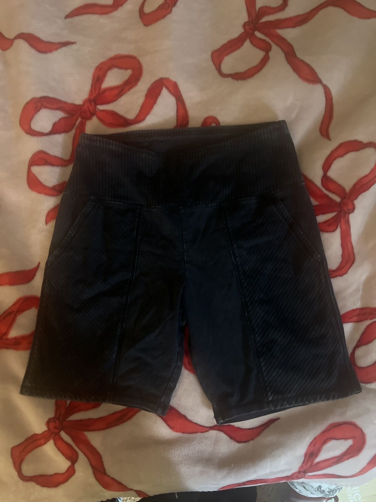 Vans Vans Black Acid Wash Biker Shorts Size 30" / US 8 / IT 44 - 1 Thumbnail