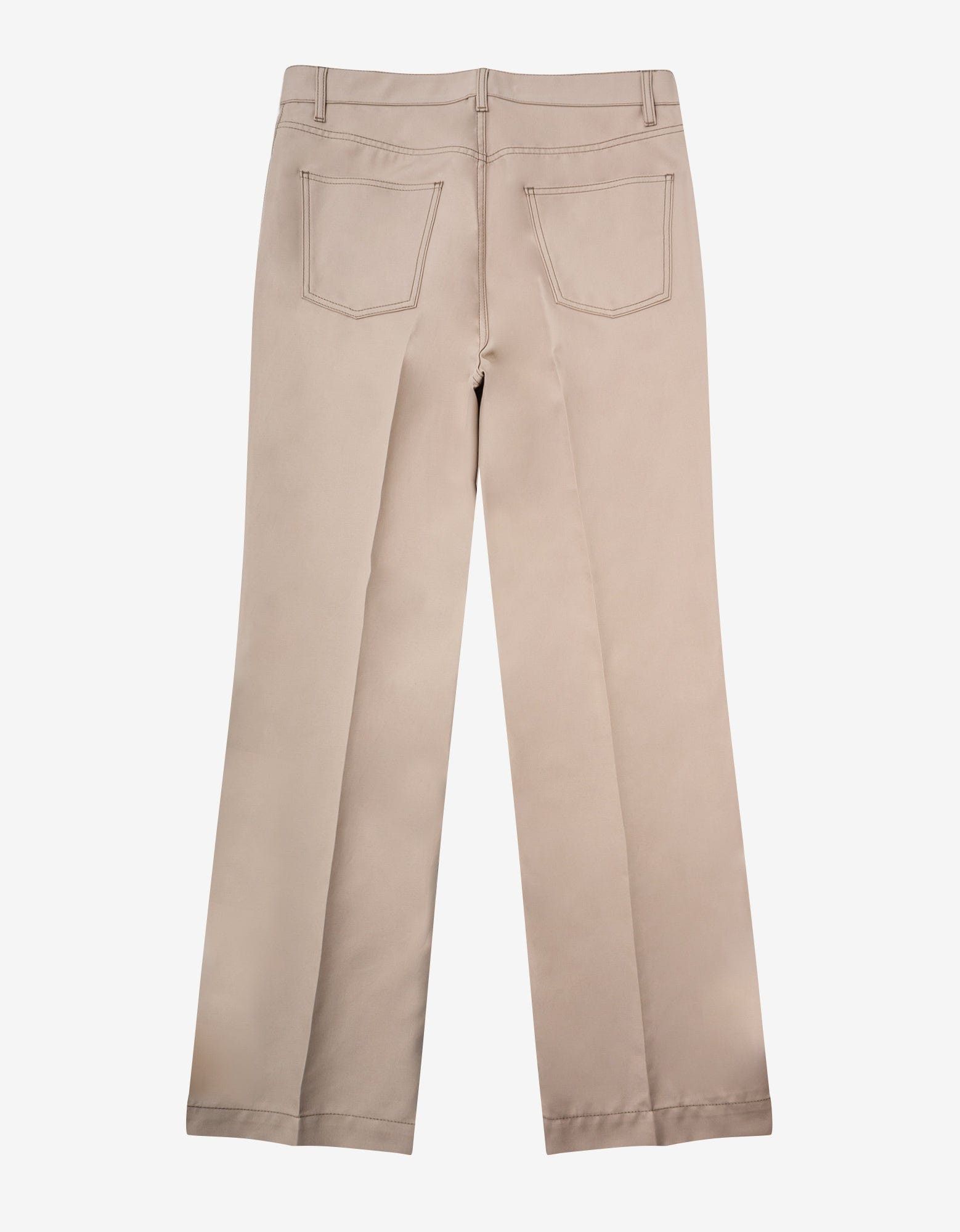 Valentino Beige Straight Fit Trousers Size 50R - 2 Thumbnail