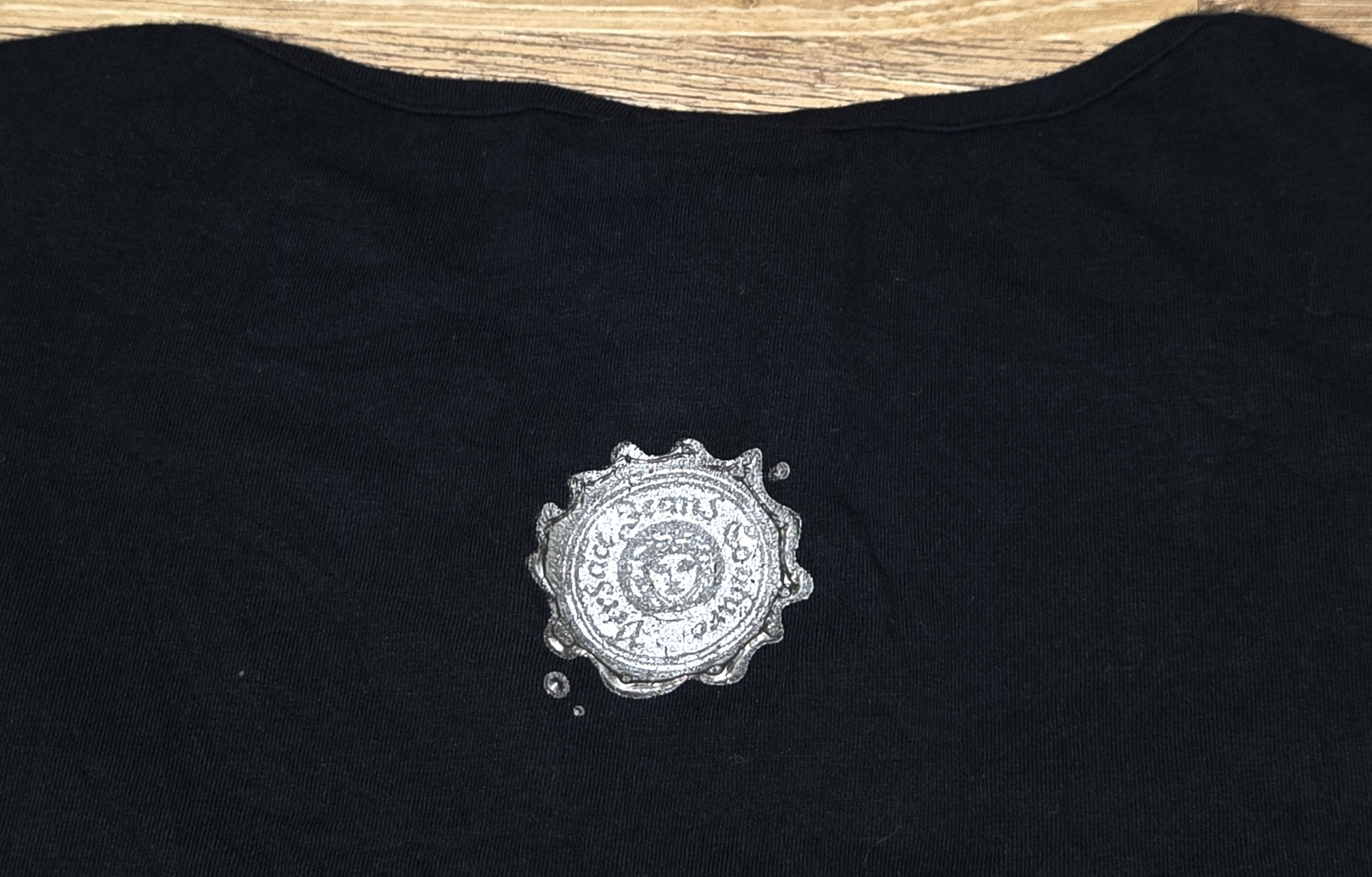 Versace Jeans Couture Vintage 2010 Versace Jeans Couture Studded Metal Stretch Top Size XS / US 0-2 / IT 36-38 - 6 Thumbnail