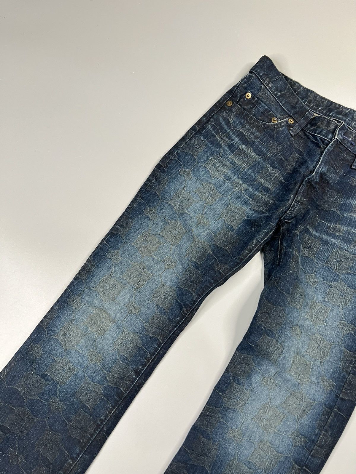 Issey Miyake Issey Miyake F/W 06 Jacquard Weave Floral Jeans Size US 28 / EU 44 - 5 Thumbnail