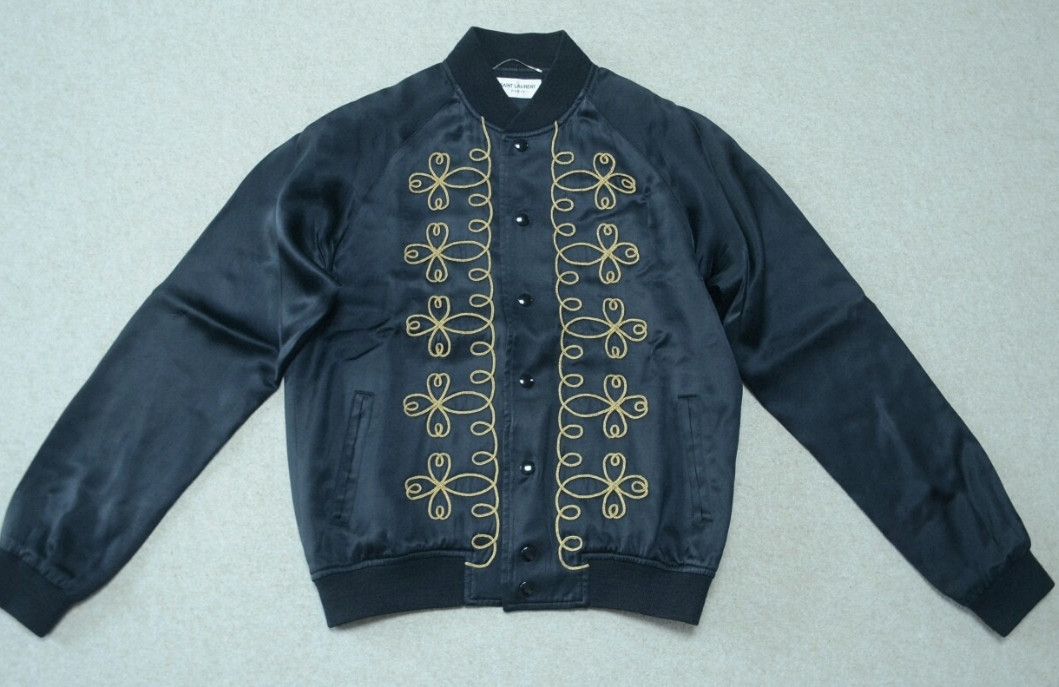 Yves Saint Laurent Saint Laurent SLP 15SS Silk Bomber Jacket. Size US L / EU 52-54 / 3 - 1 Thumbnail