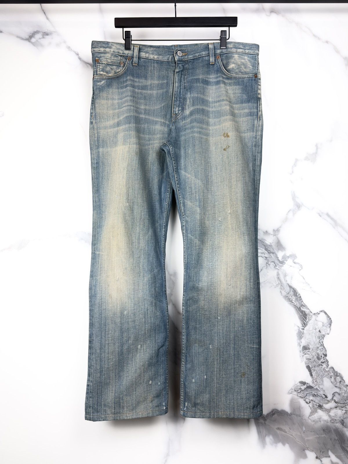 Gucci Gucci Tom Ford Vintage Mudwash Bootcut Faded Denim Jeans Size US 36 / EU 52 - 1 Thumbnail
